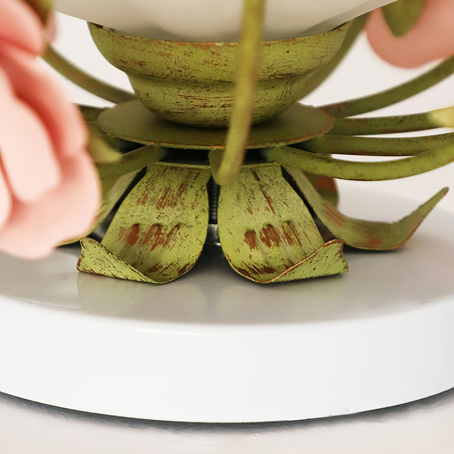 Deckenleuchte Metall Baldachin Blume Blüte Romantisch-Letslighting