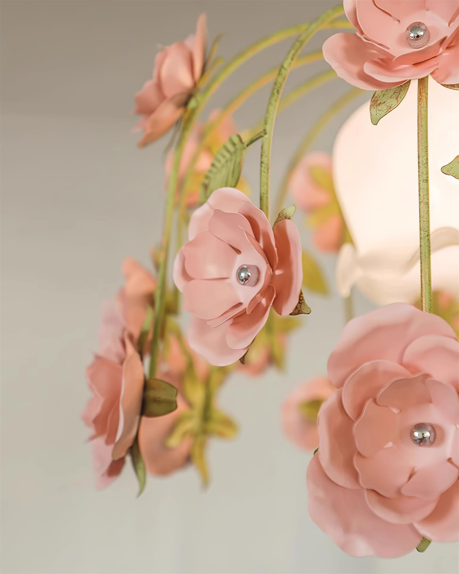Bellova Kronleuchter Romantische Rosa Blume-Letslighting