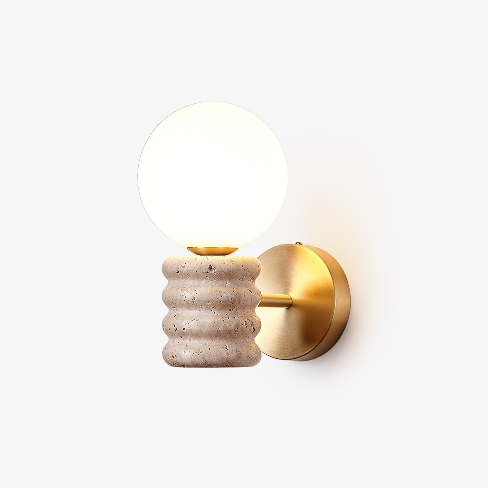 Zevelara Stacked Travertine Wall Light - Neutralighting