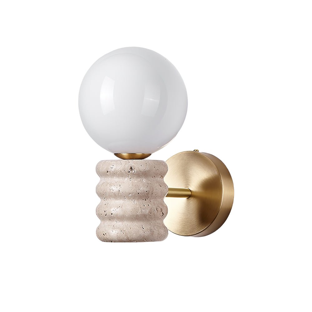 Zevelara Stacked Travertine Wall Light - Neutralighting