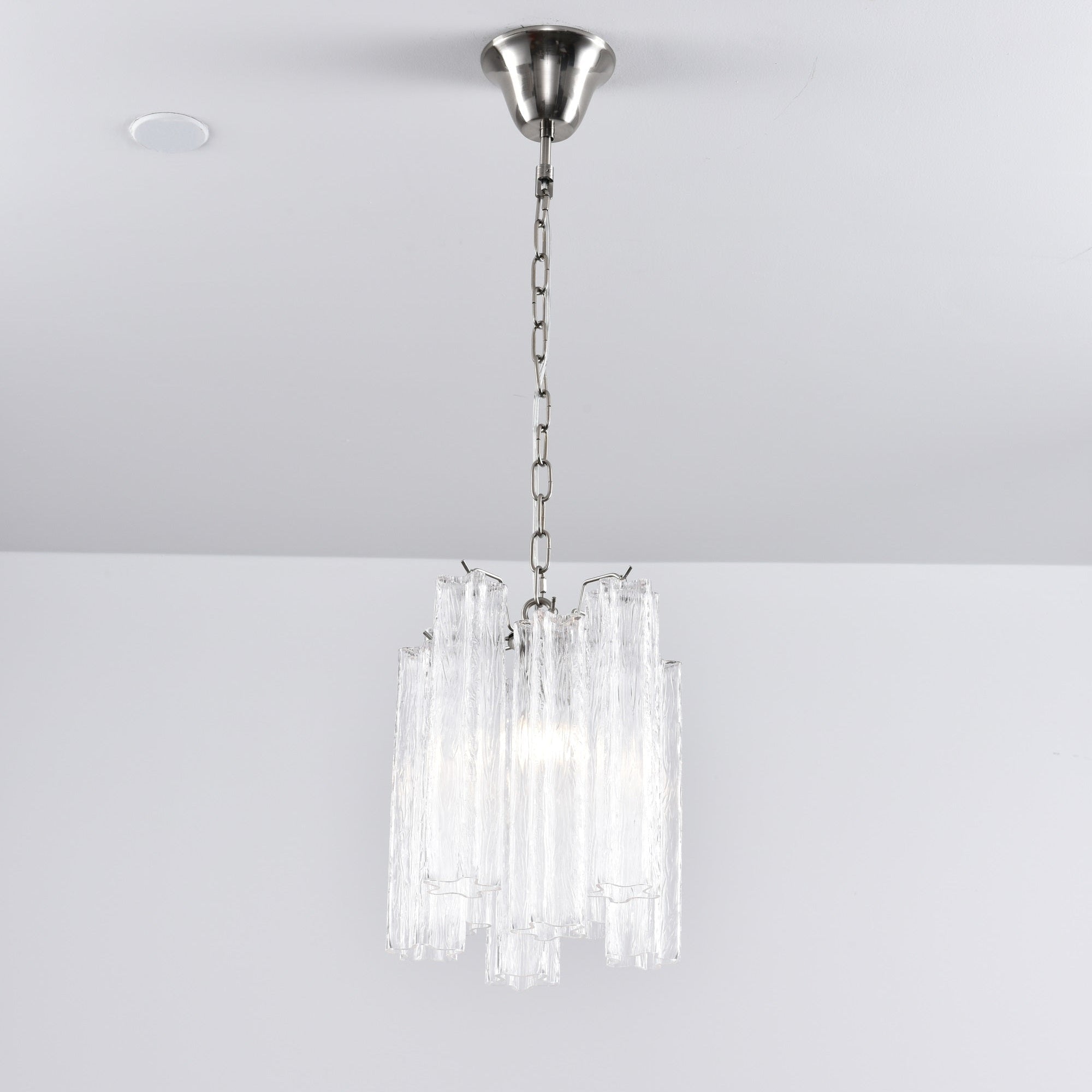 Aurora Chandelier Pink Gradient Murano Glass - Neutralighting