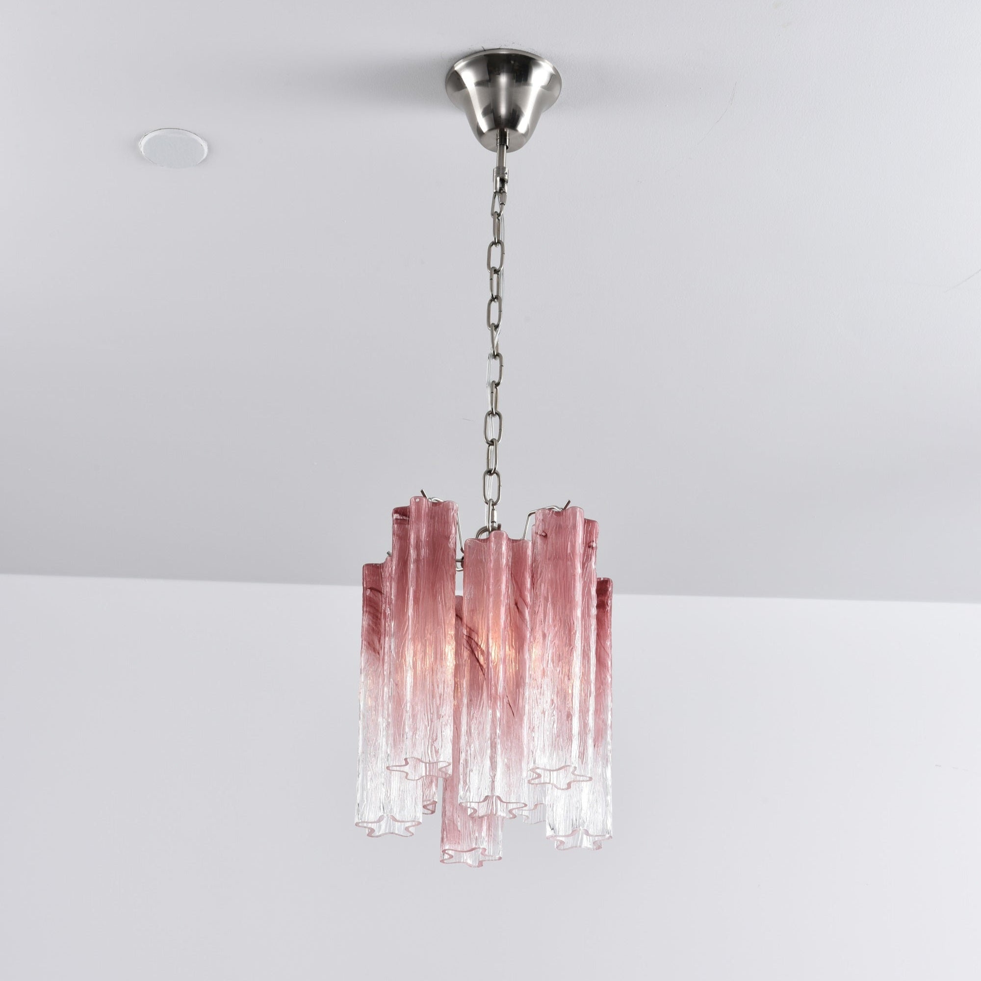 Aurora Chandelier Pink Gradient Murano Glass - Neutralighting