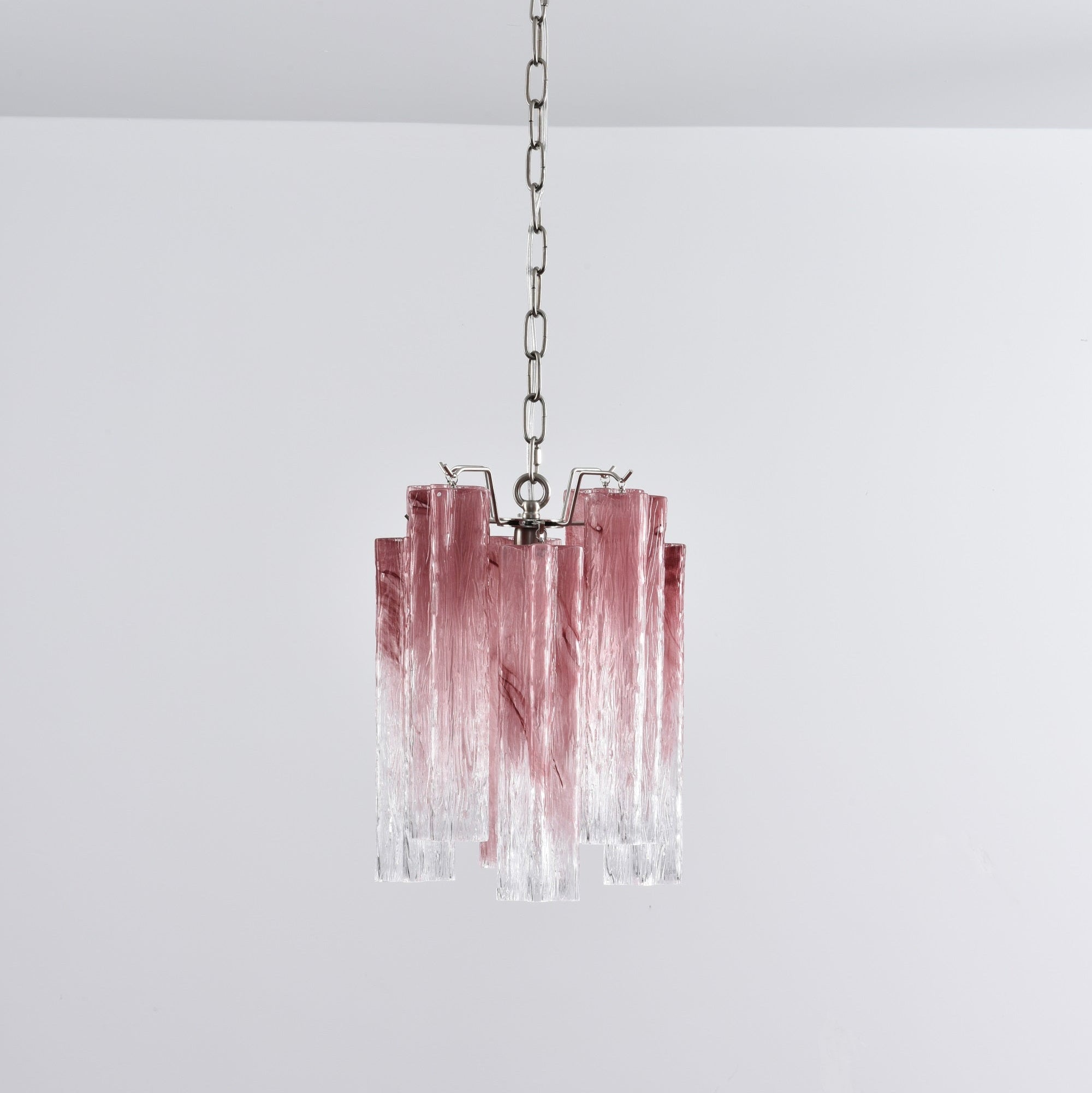 Aurora Chandelier Pink Gradient Murano Glass - Neutralighting