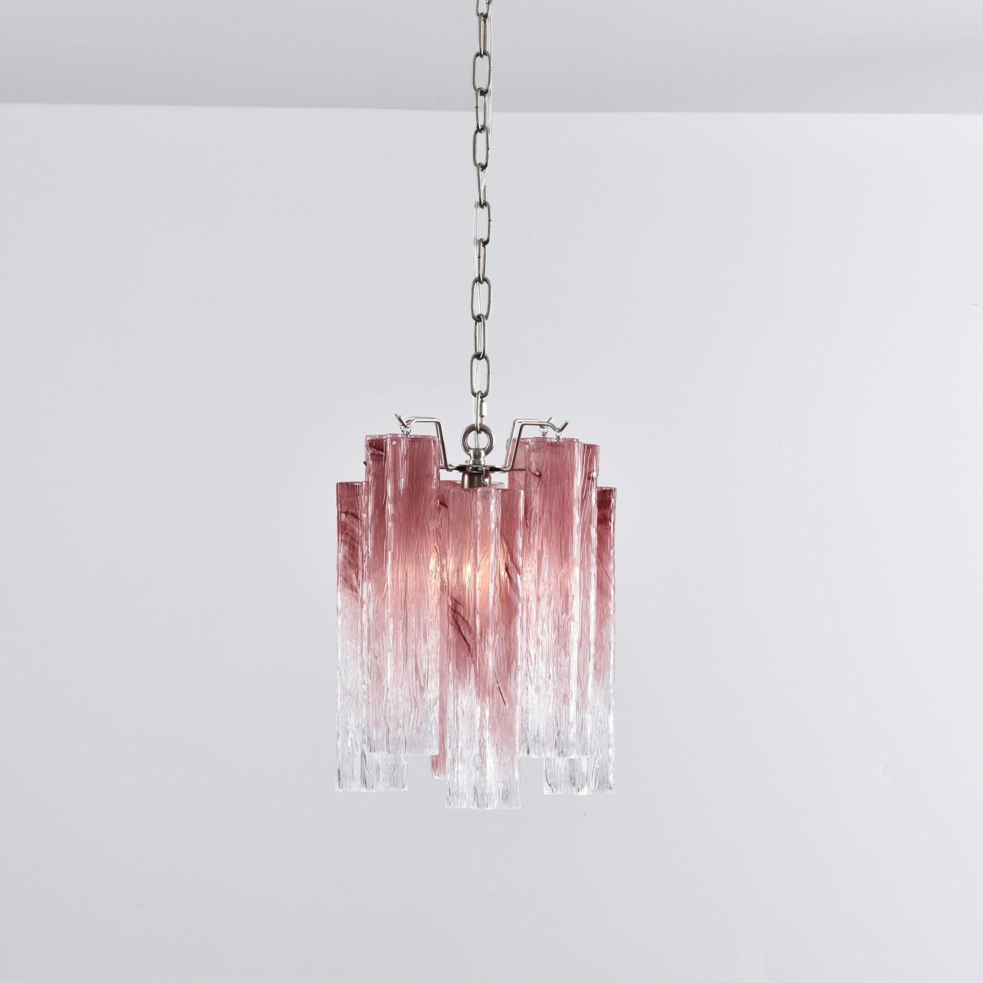 Aurora Chandelier Pink Gradient Murano Glass - Neutralighting