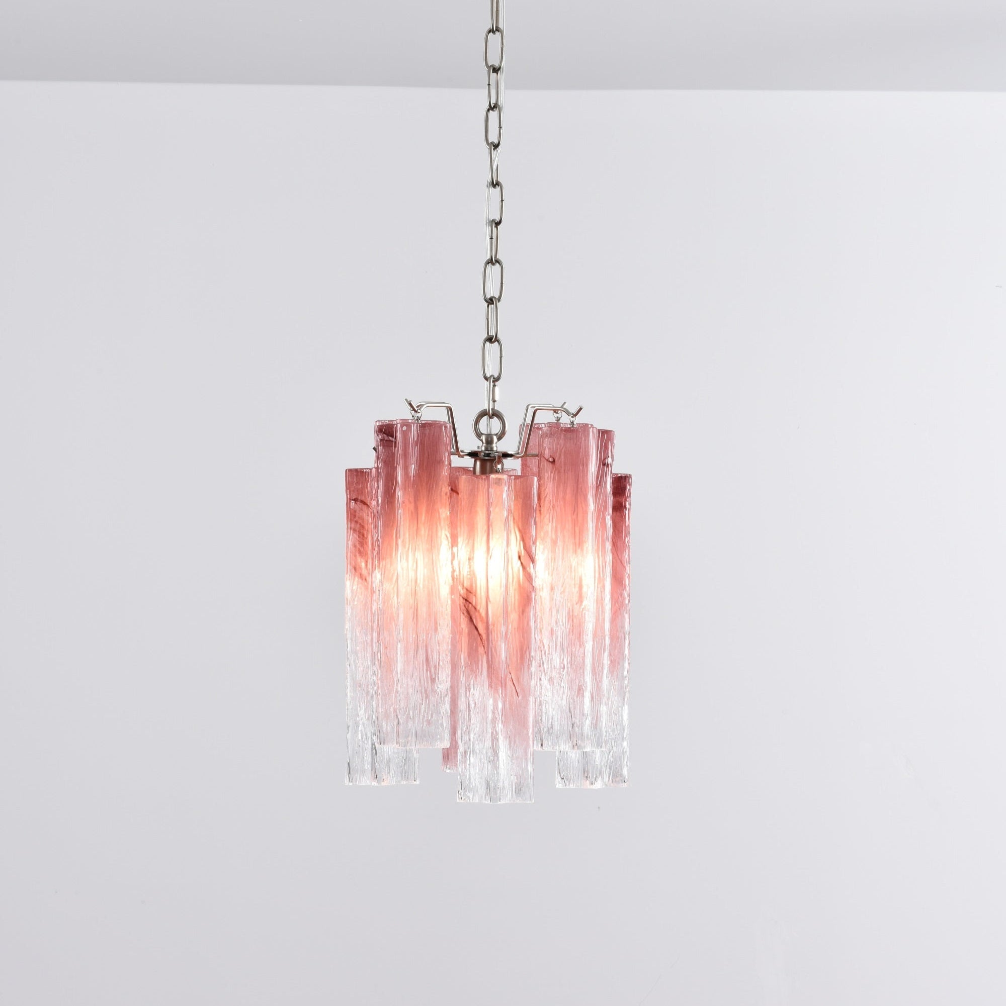 Aurora Chandelier Pink Gradient Murano Glass - Neutralighting