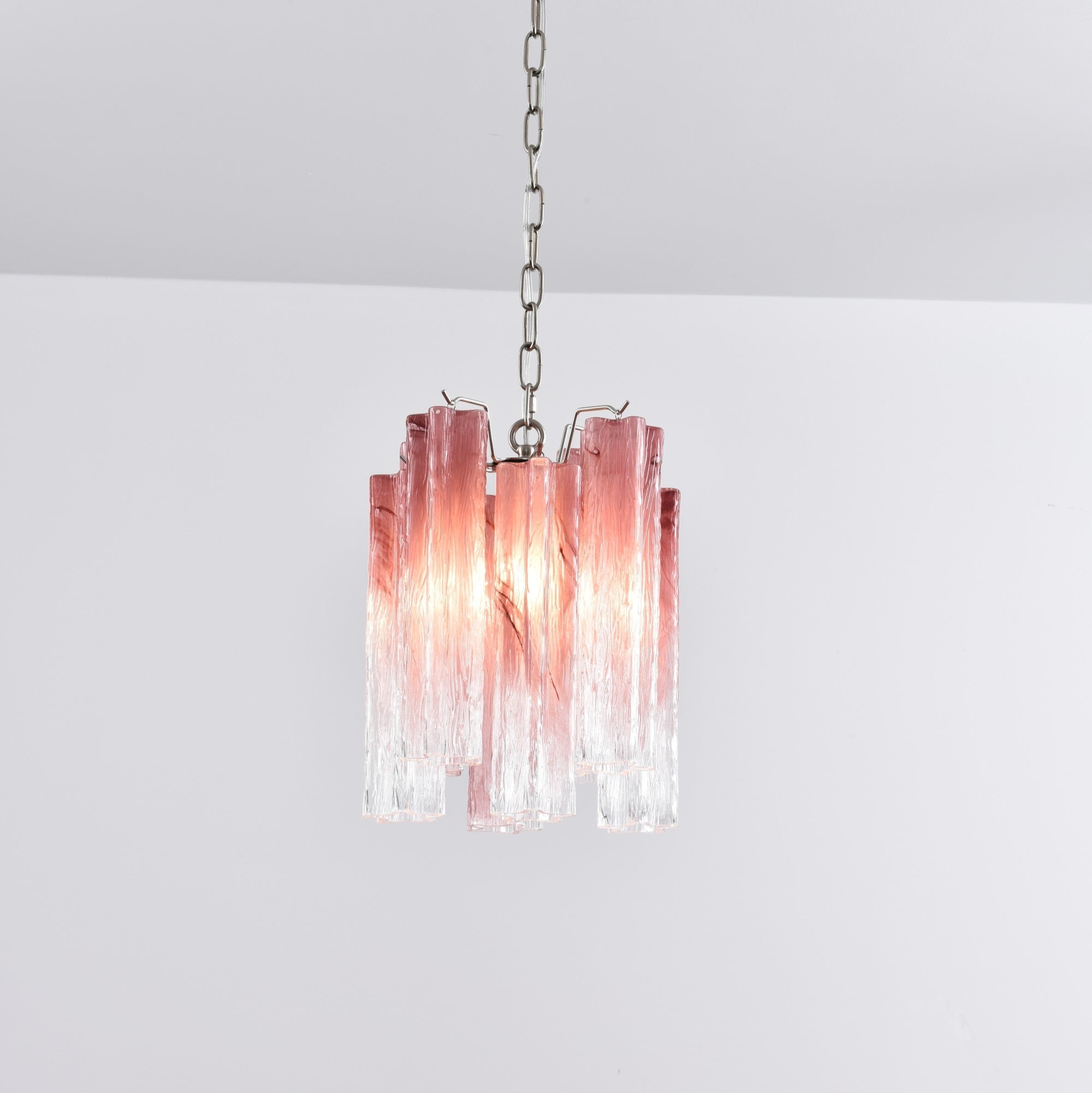 Aurora Chandelier Pink Gradient Murano Glass - Neutralighting
