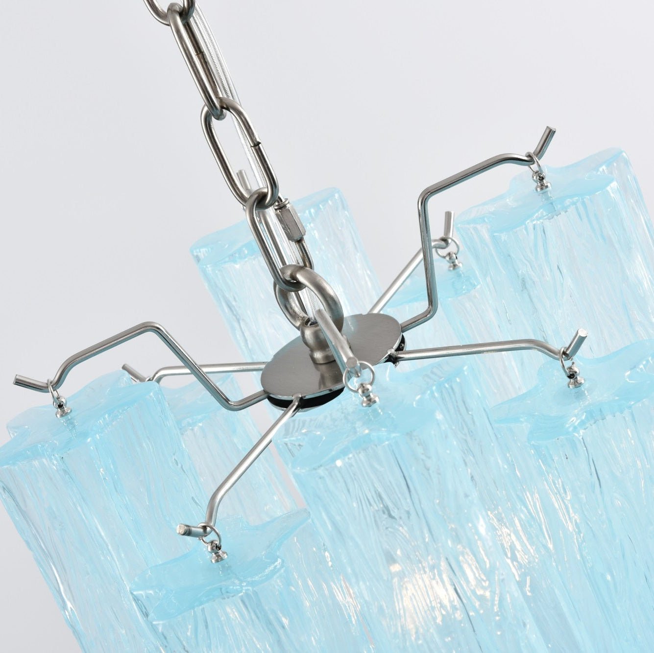 Aurora Chandelier Pink Gradient Murano Glass - Neutralighting