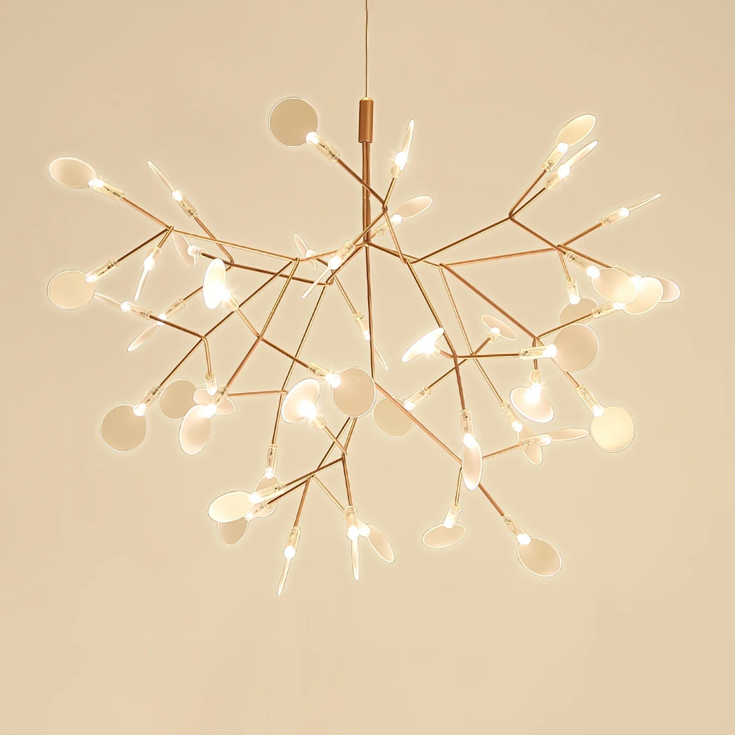 Lior Einzigartiger Sputnik-Kronleuchter im Art-Déco-Stil mit Glühwürmchen-Optik