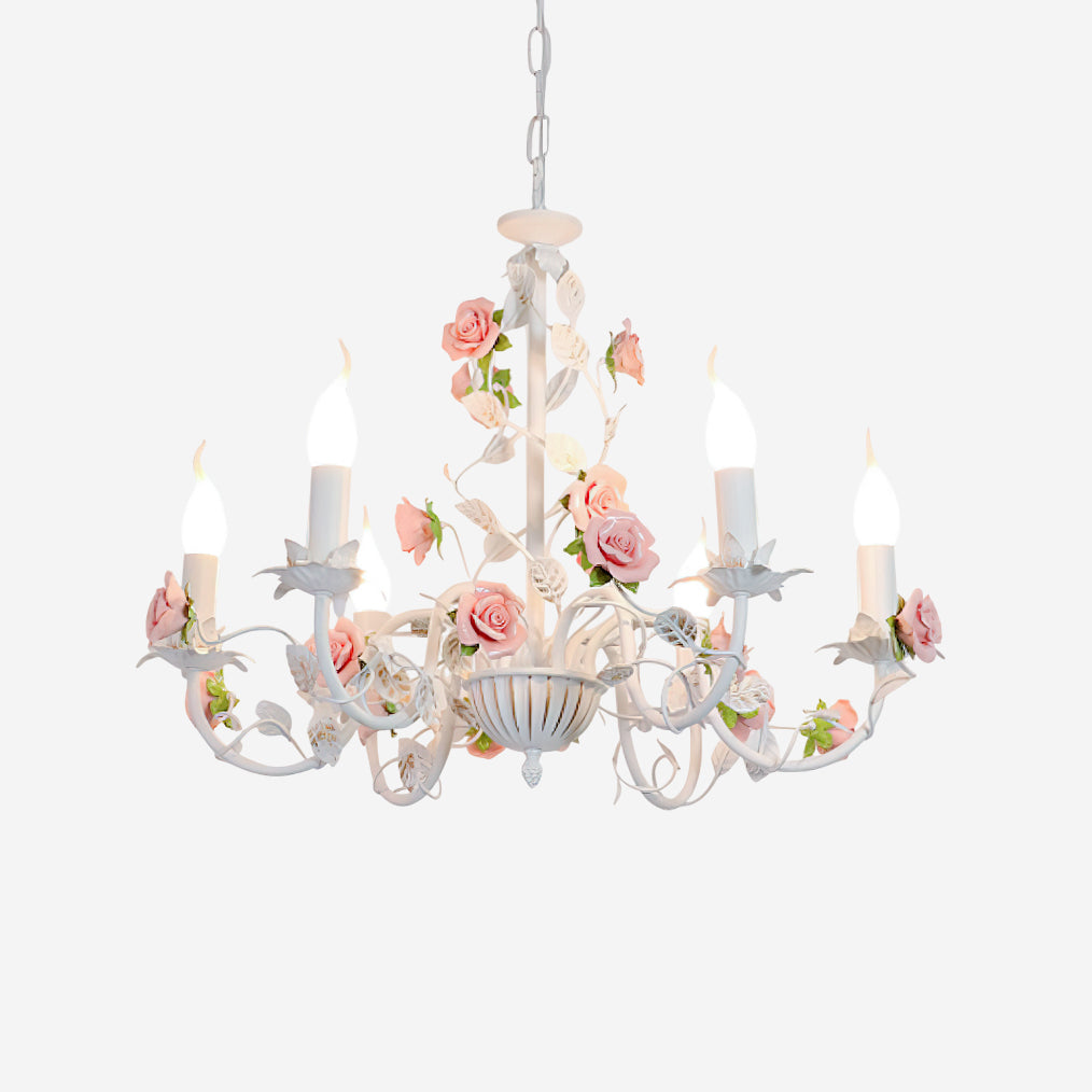 Evelisse Vintage Weiße Kronleuchter-Letslighting
