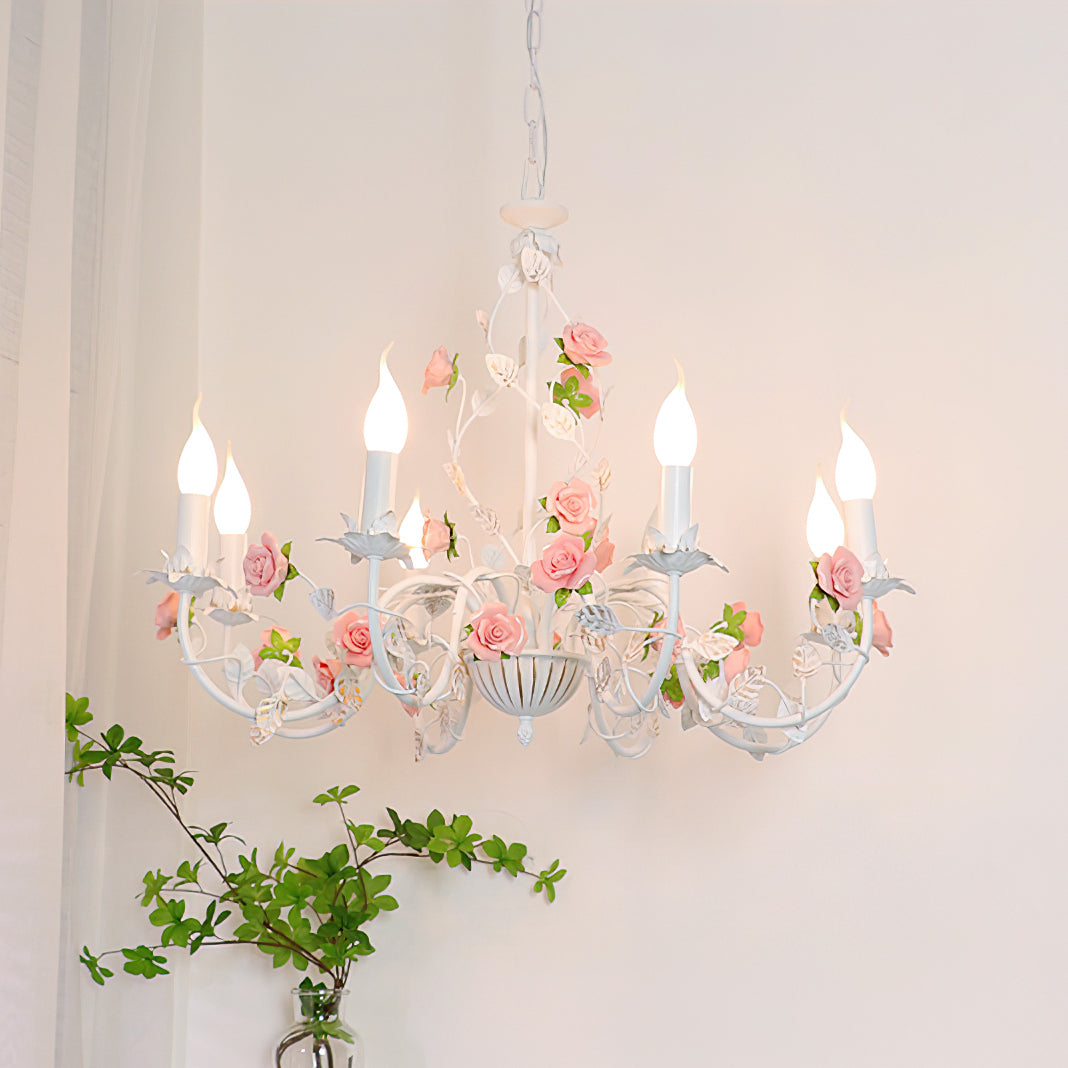 Evelisse Vintage Weiße Kronleuchter-Letslighting