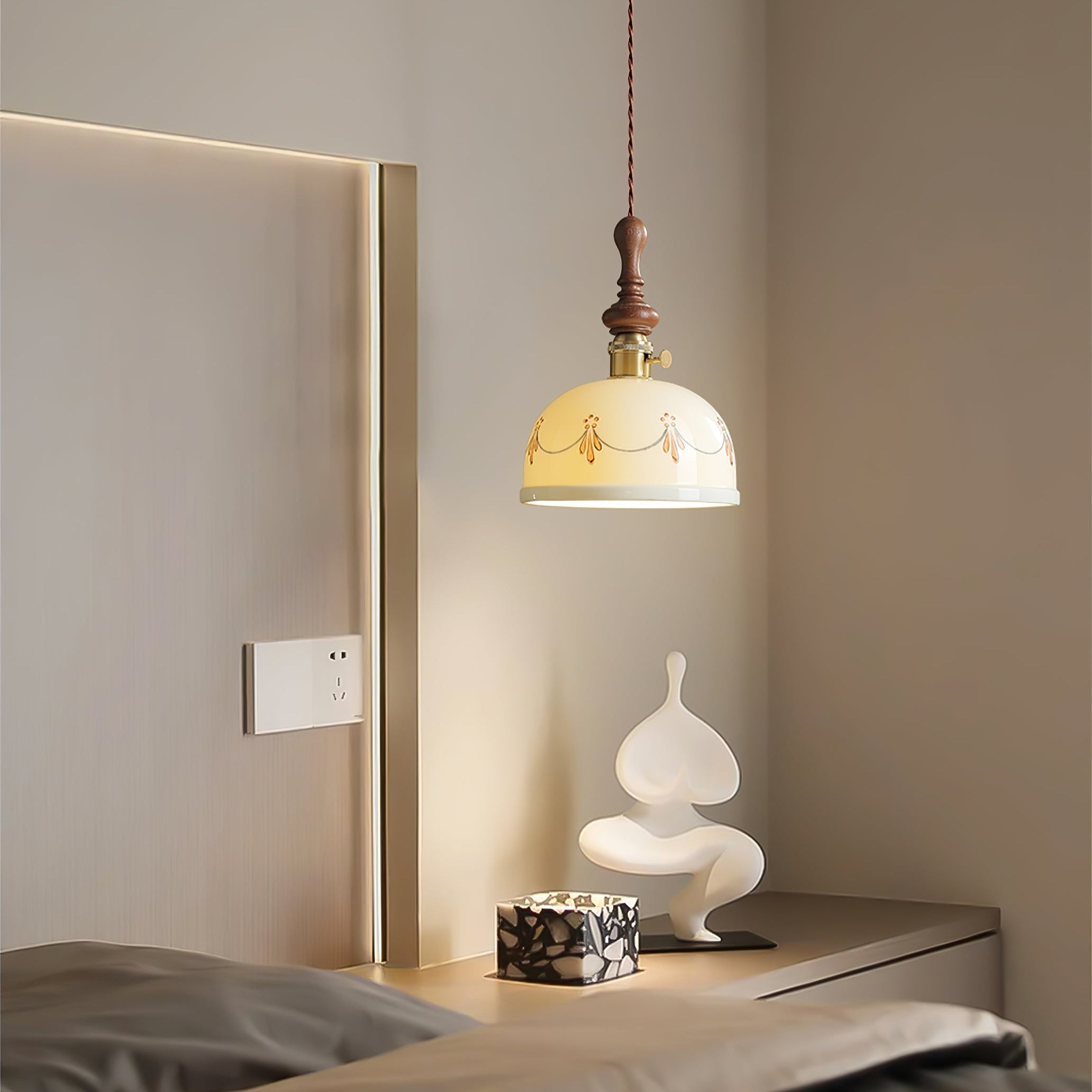 Ceraeyre Vintage Keramik Pendelleuchte-Letslighting