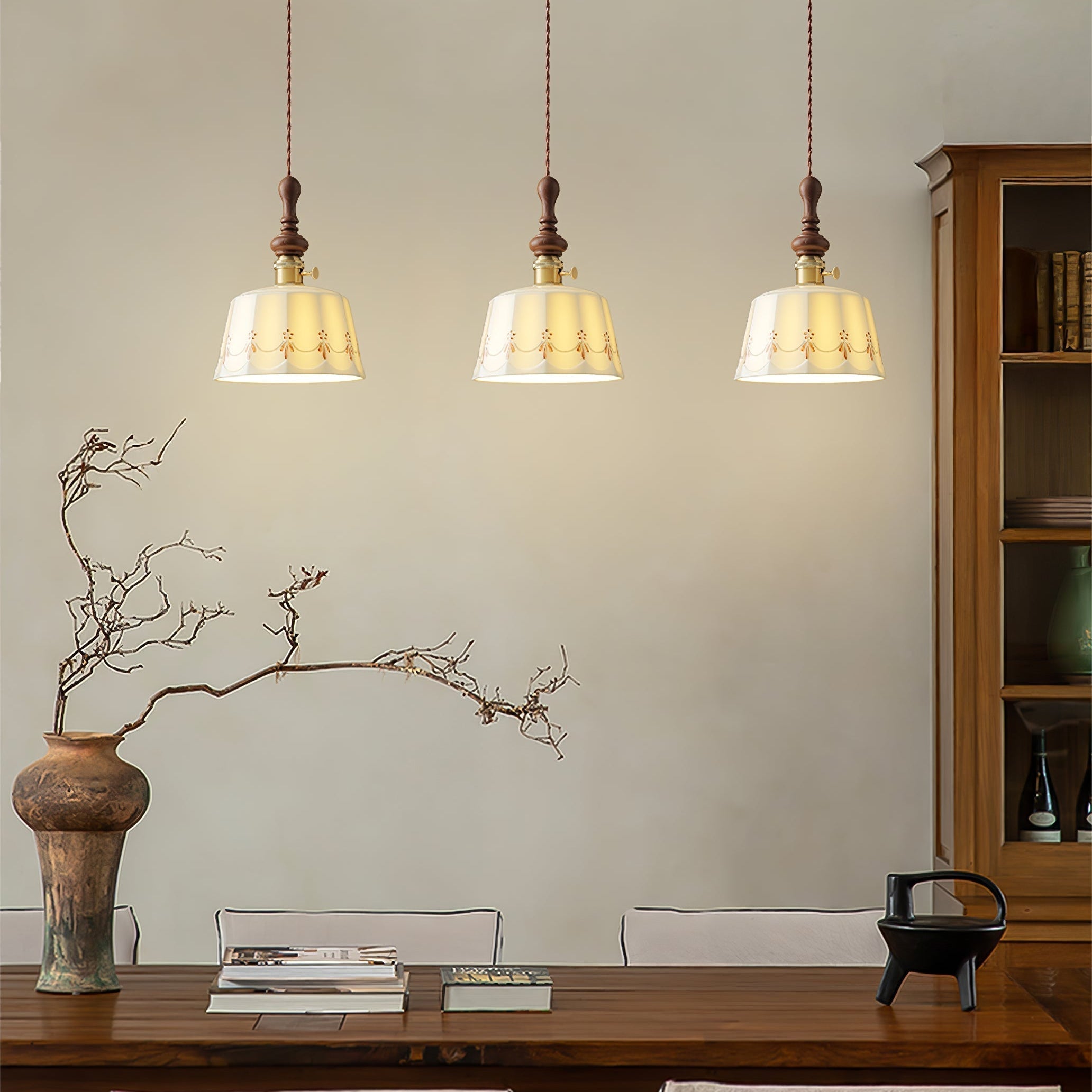 Ceraeyre Vintage Keramik Pendelleuchte-Letslighting