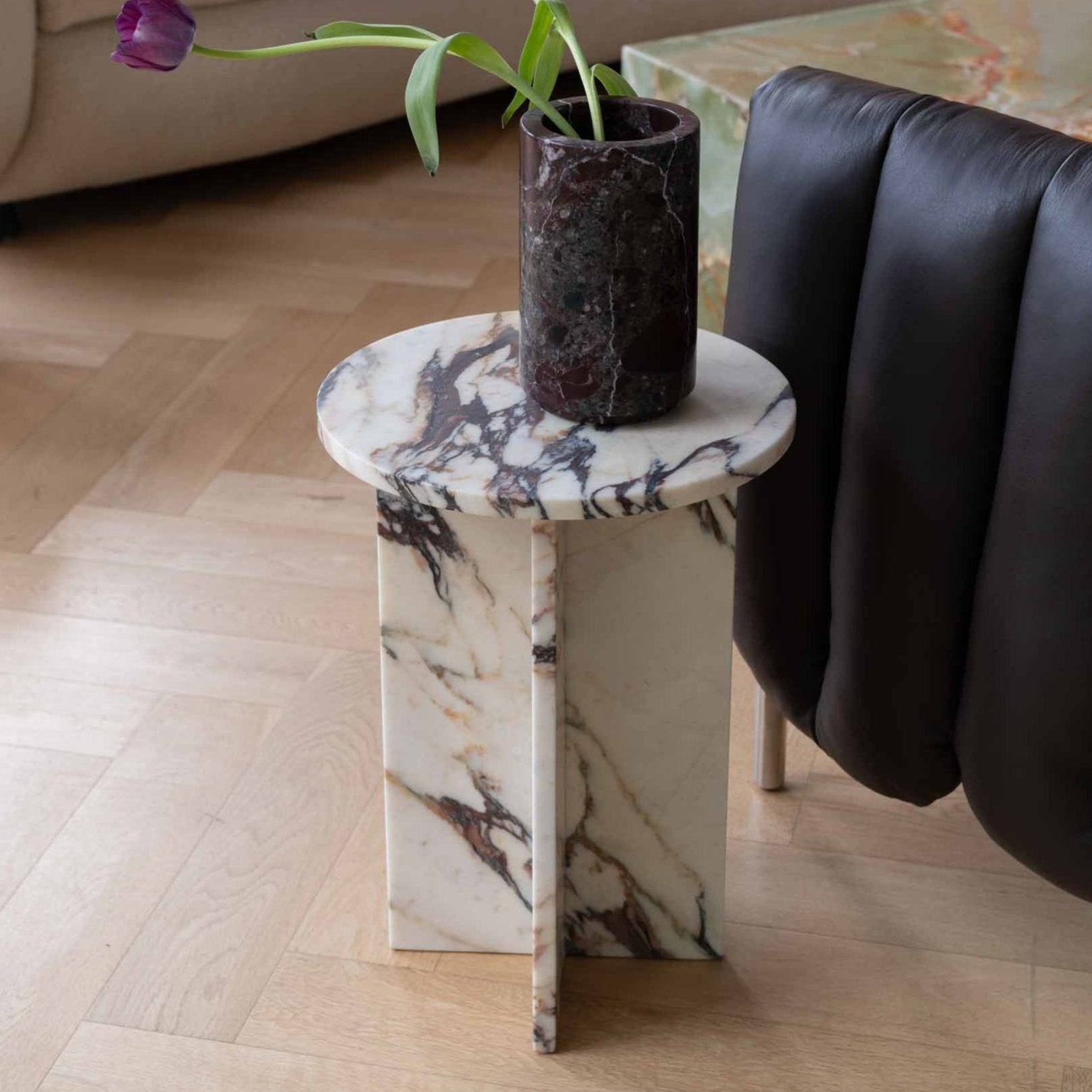 Acariel Modern Minimalist Marble Side Table Accessories - Letslighting