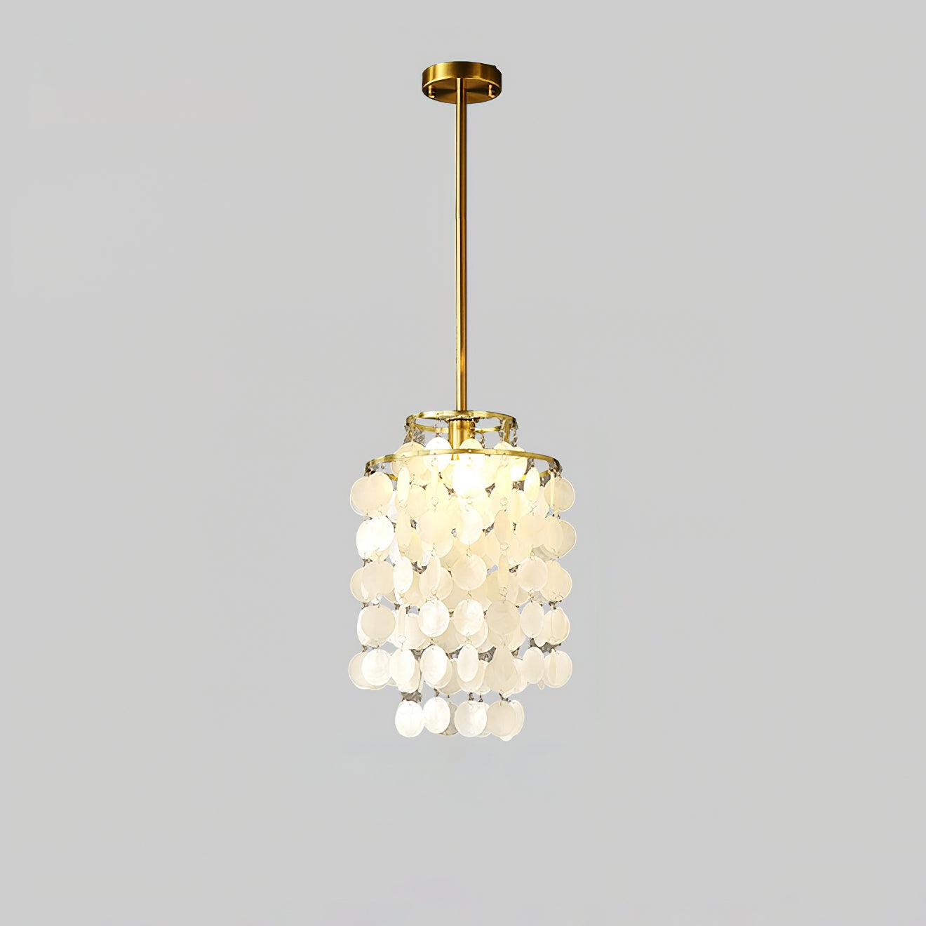 Lustra Pendelleuchte Runde Muschel Chrom-Letslighting
