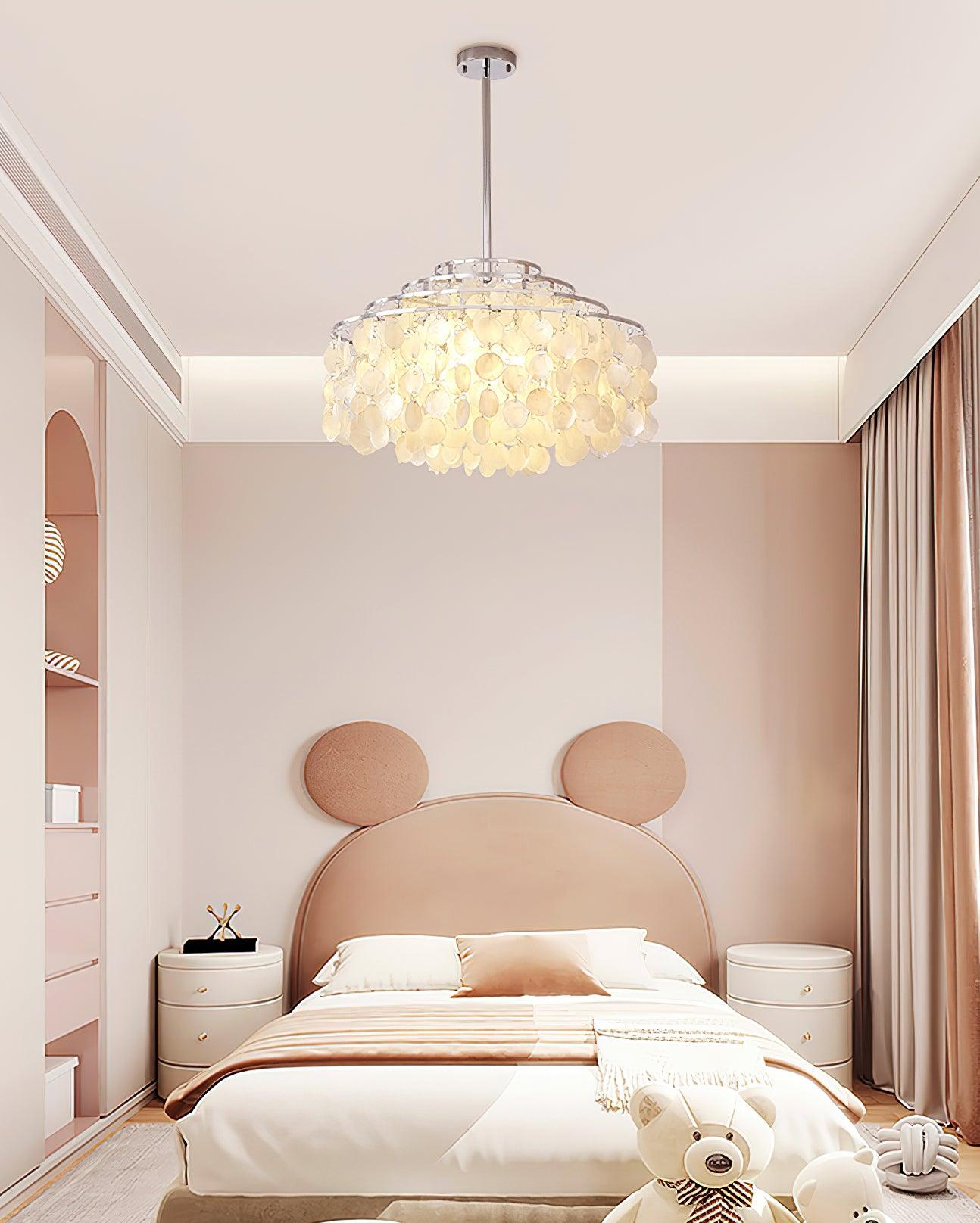 Lustra Pendelleuchte Runde Muschel Chrom-Letslighting