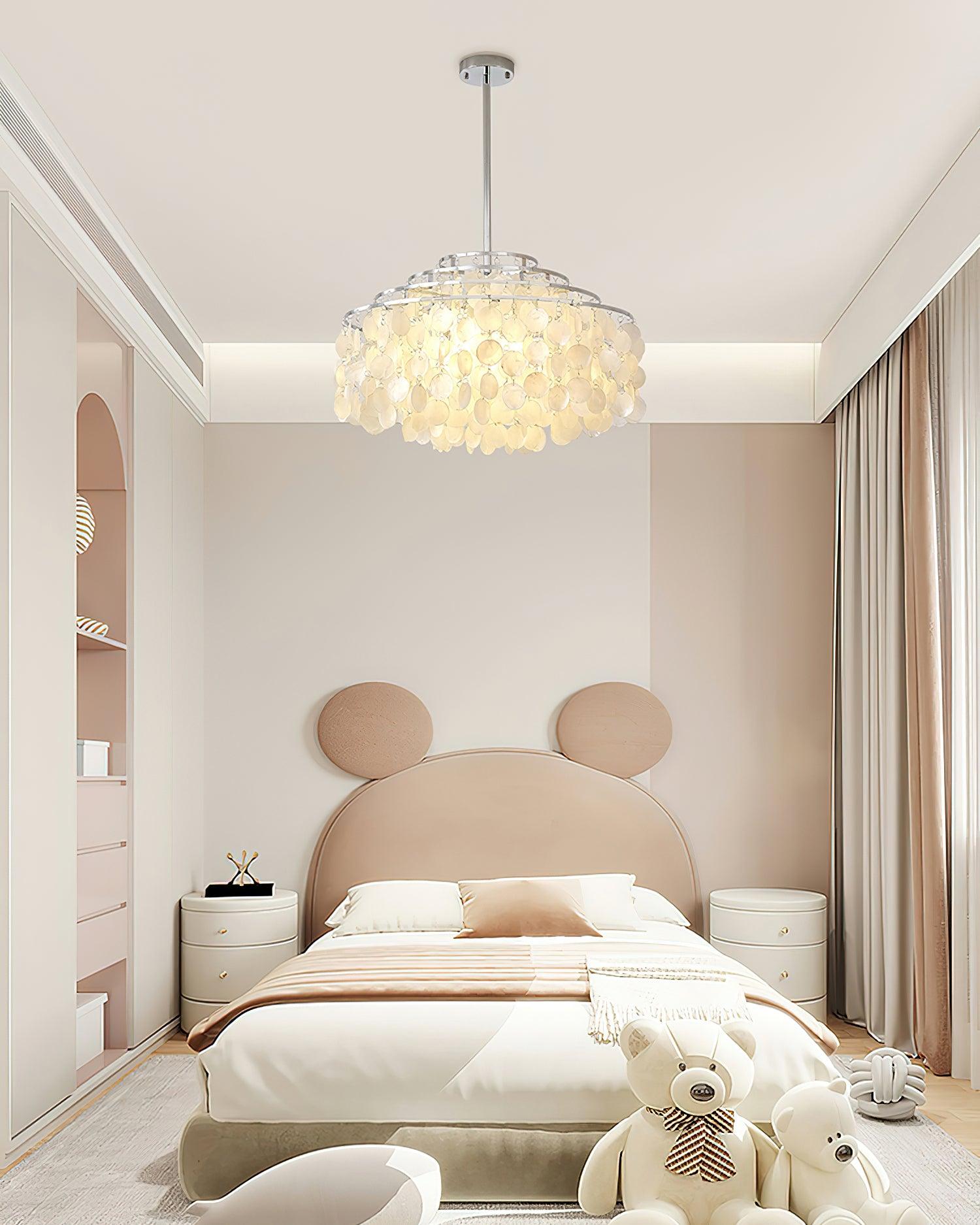 Lustra Pendelleuchte Runde Muschel Chrom-Letslighting
