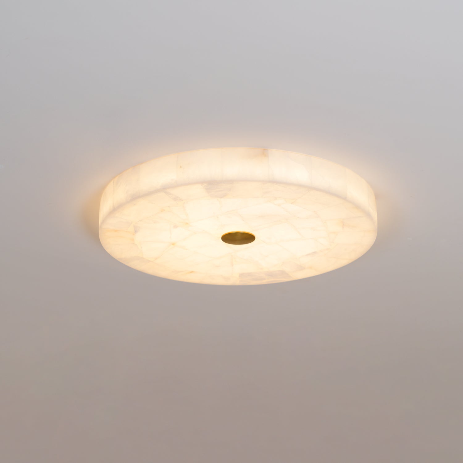 Vosilis Modern Minimalist Round Alabaster Ceiling Lamp - Letslighting