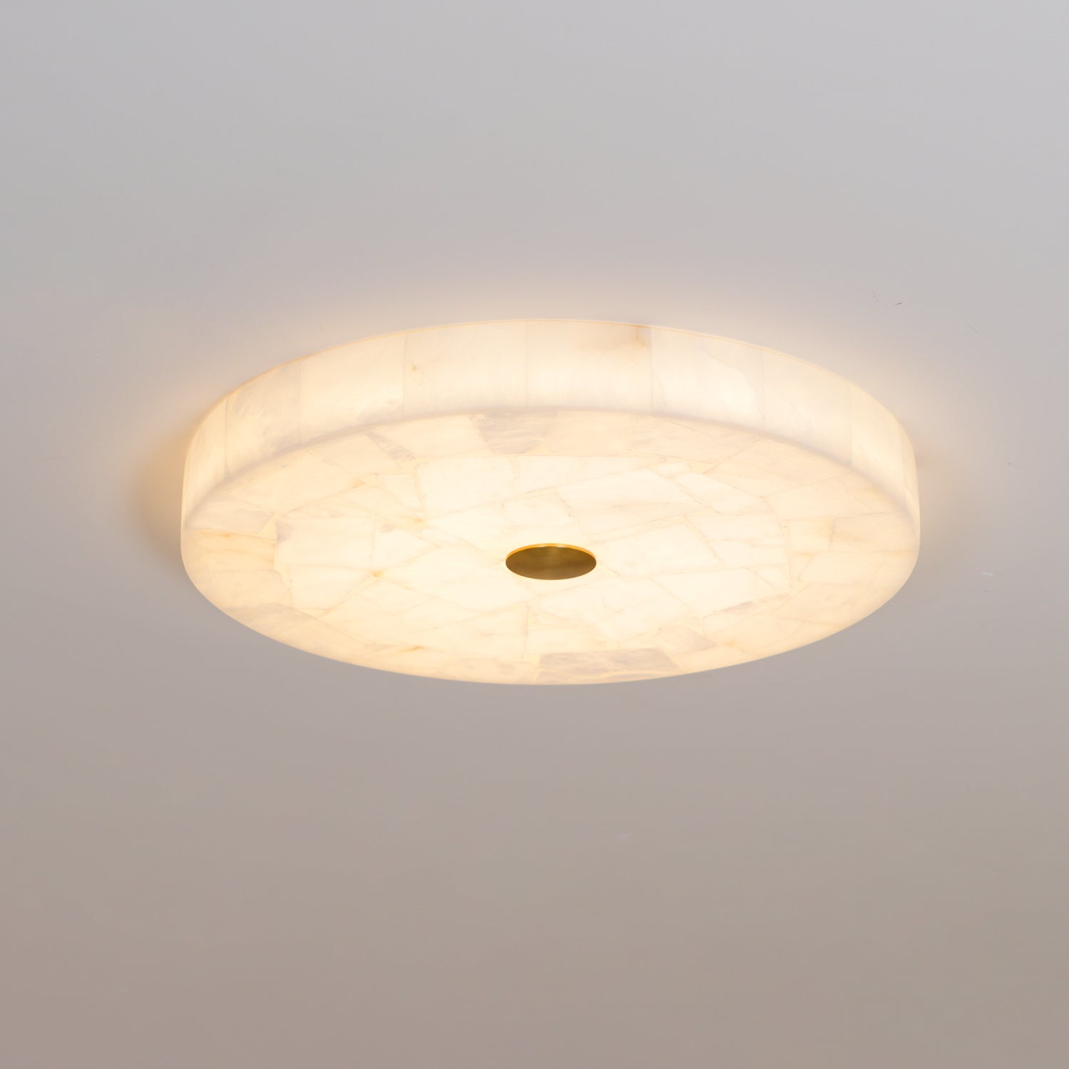 Vosilis Modern Minimalist Round Alabaster Ceiling Lamp - Letslighting