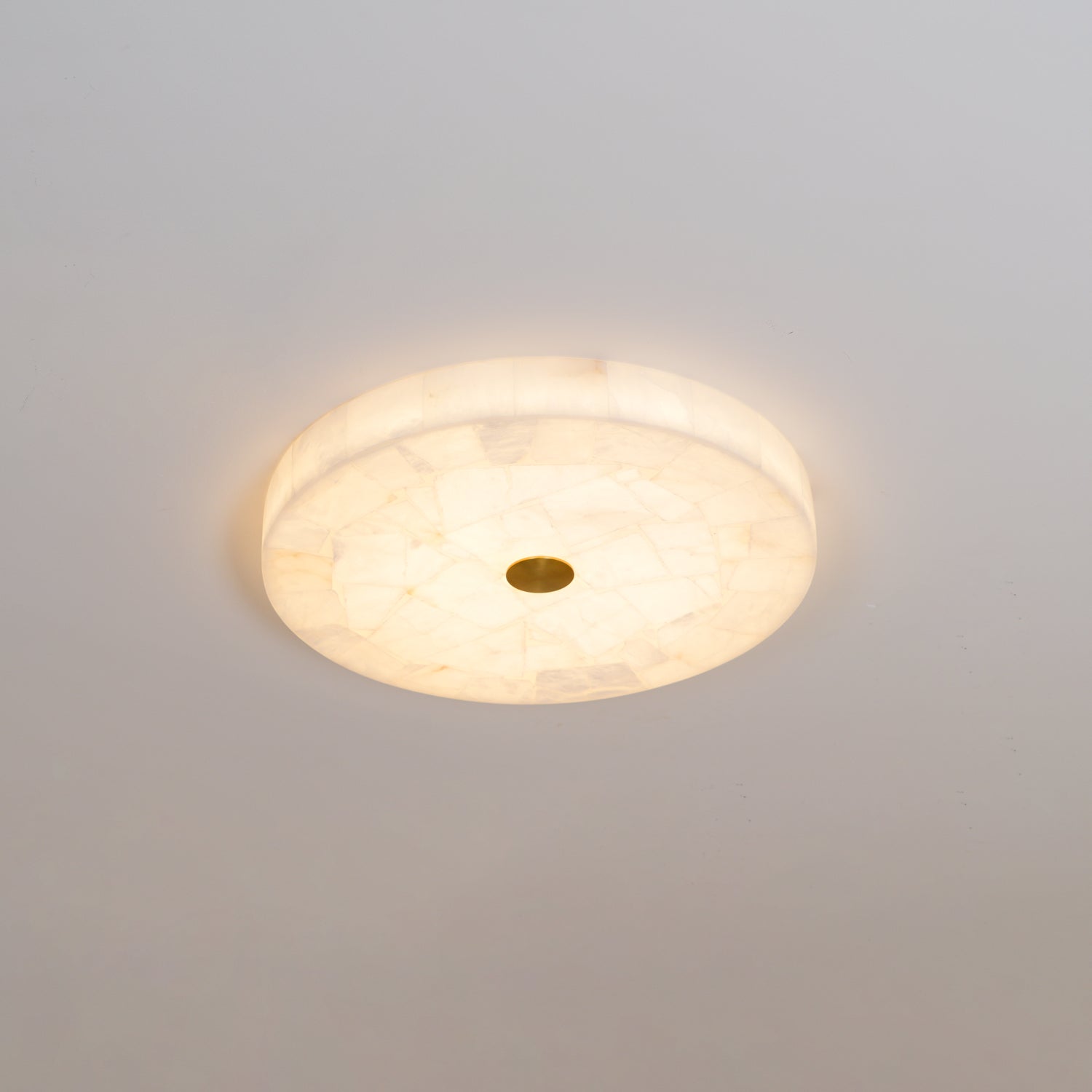 Vosilis Modern Minimalist Round Alabaster Ceiling Lamp - Letslighting