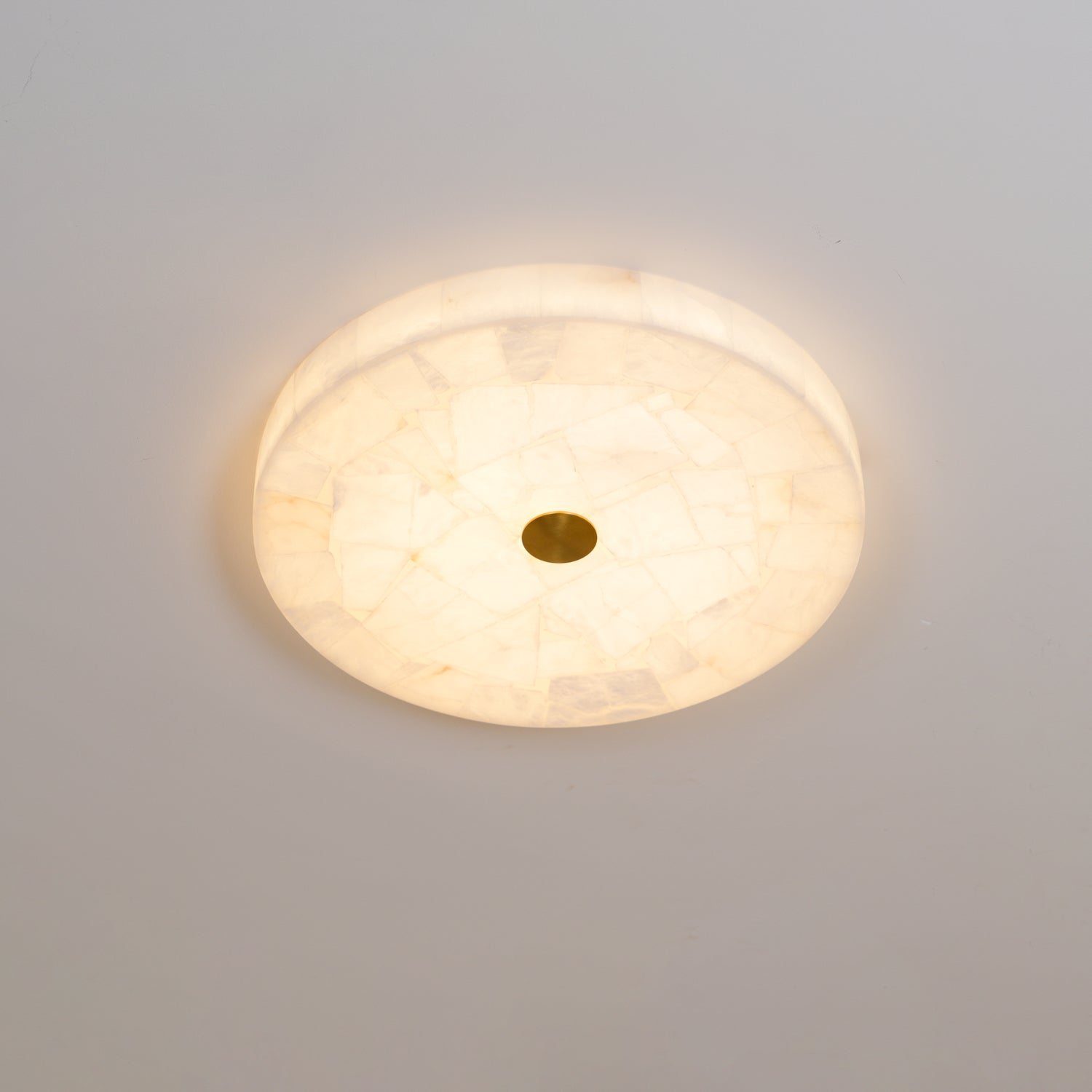 Vosilis Modern Minimalist Round Alabaster Ceiling Lamp - Letslighting
