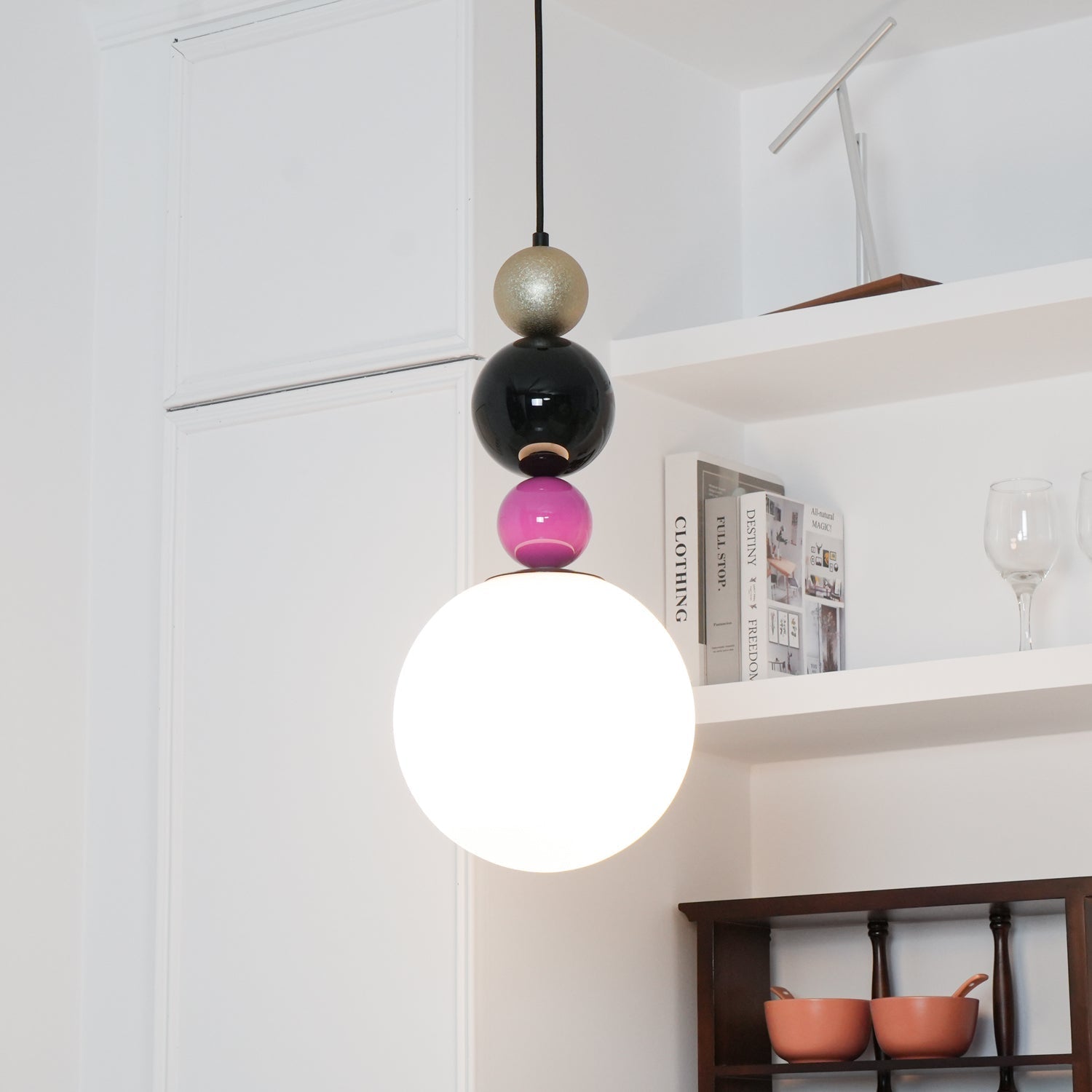 Eshaisra Nordic Art Stapelbare Glas-Pendelleuchte-Letslighting