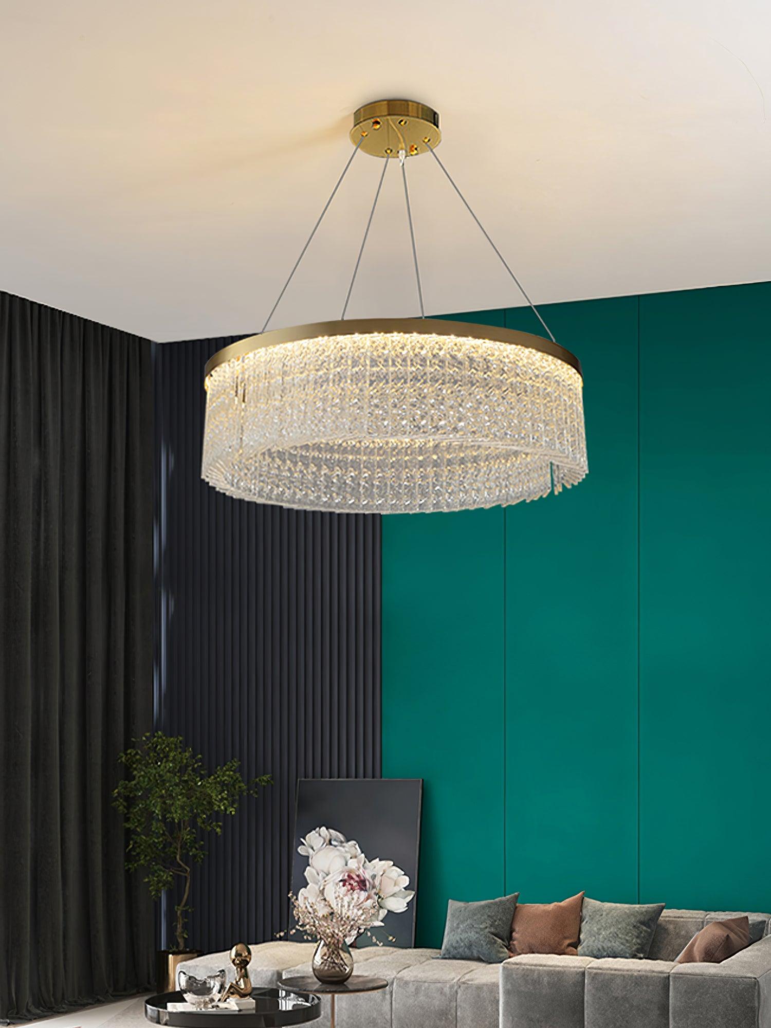 Lustra Kronleuchter Rund Halo Kristall-Letslighting