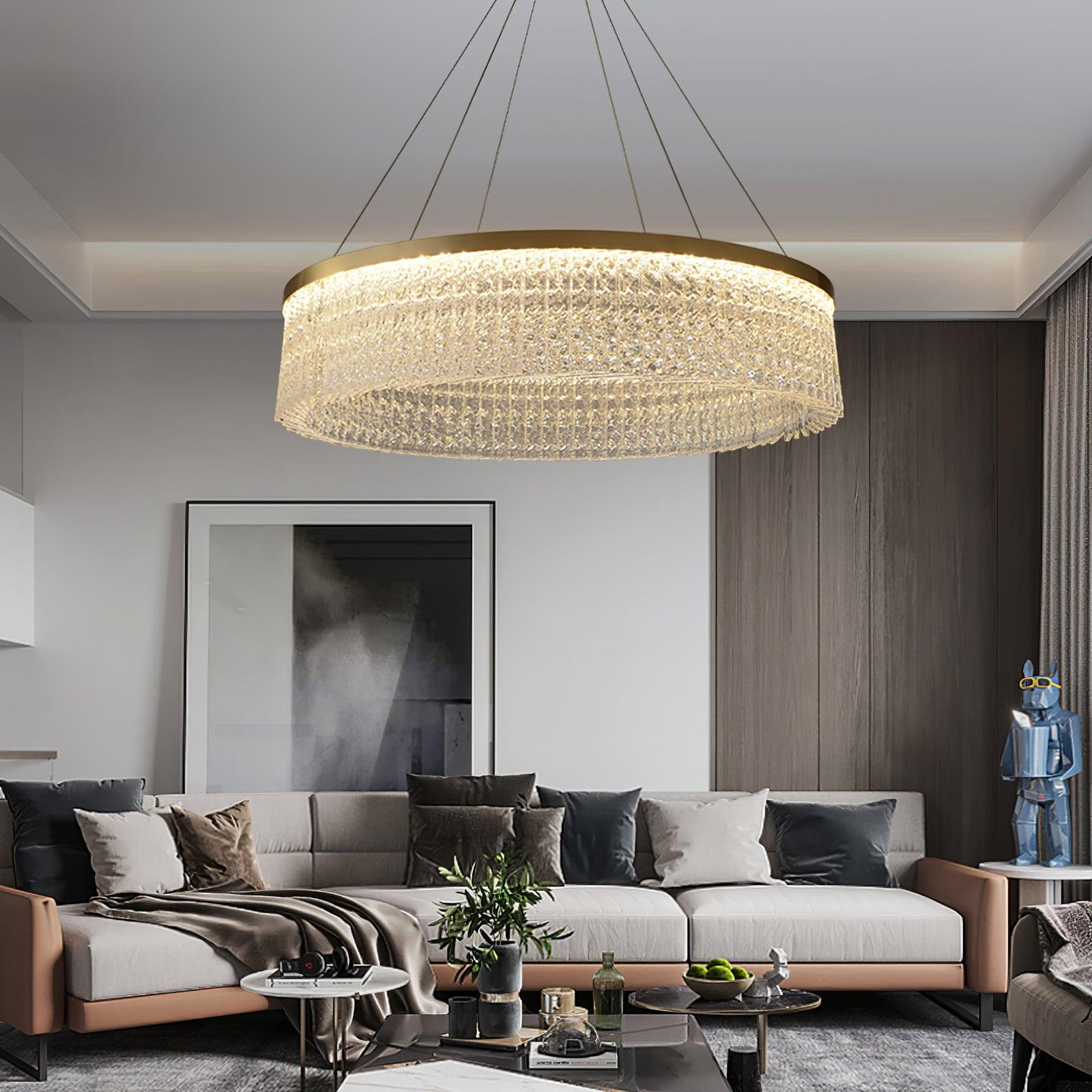 Lustra Kronleuchter Rund Halo Kristall-Letslighting