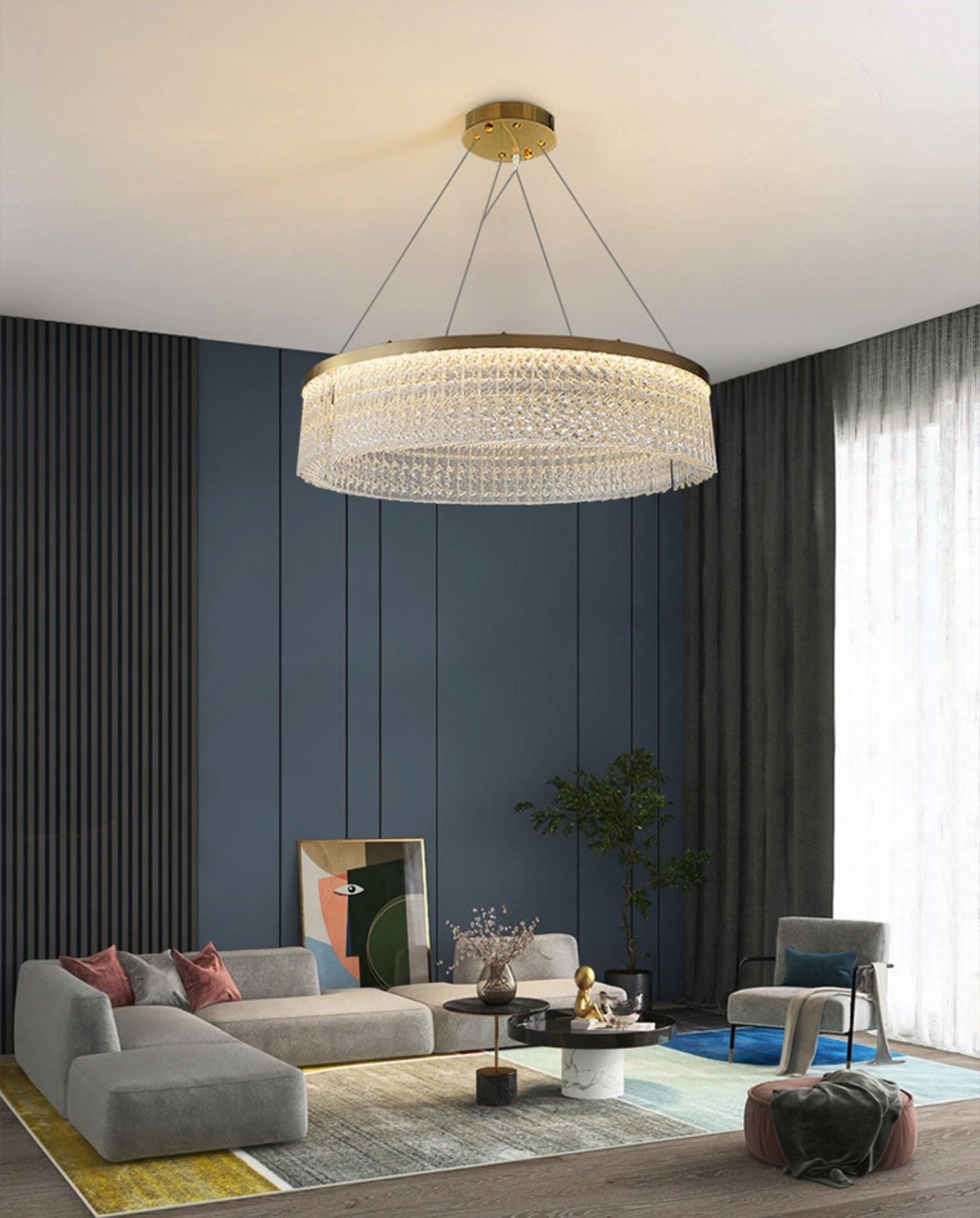 Lustra Kronleuchter Rund Halo Kristall-Letslighting