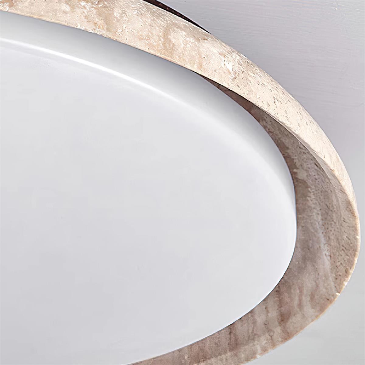 Halo Runde Travertin-Deckenleuchte-Letslighting