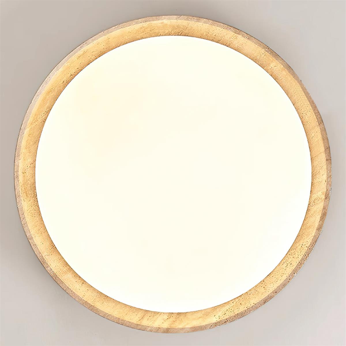 Halo Runde Travertin-Deckenleuchte-Letslighting