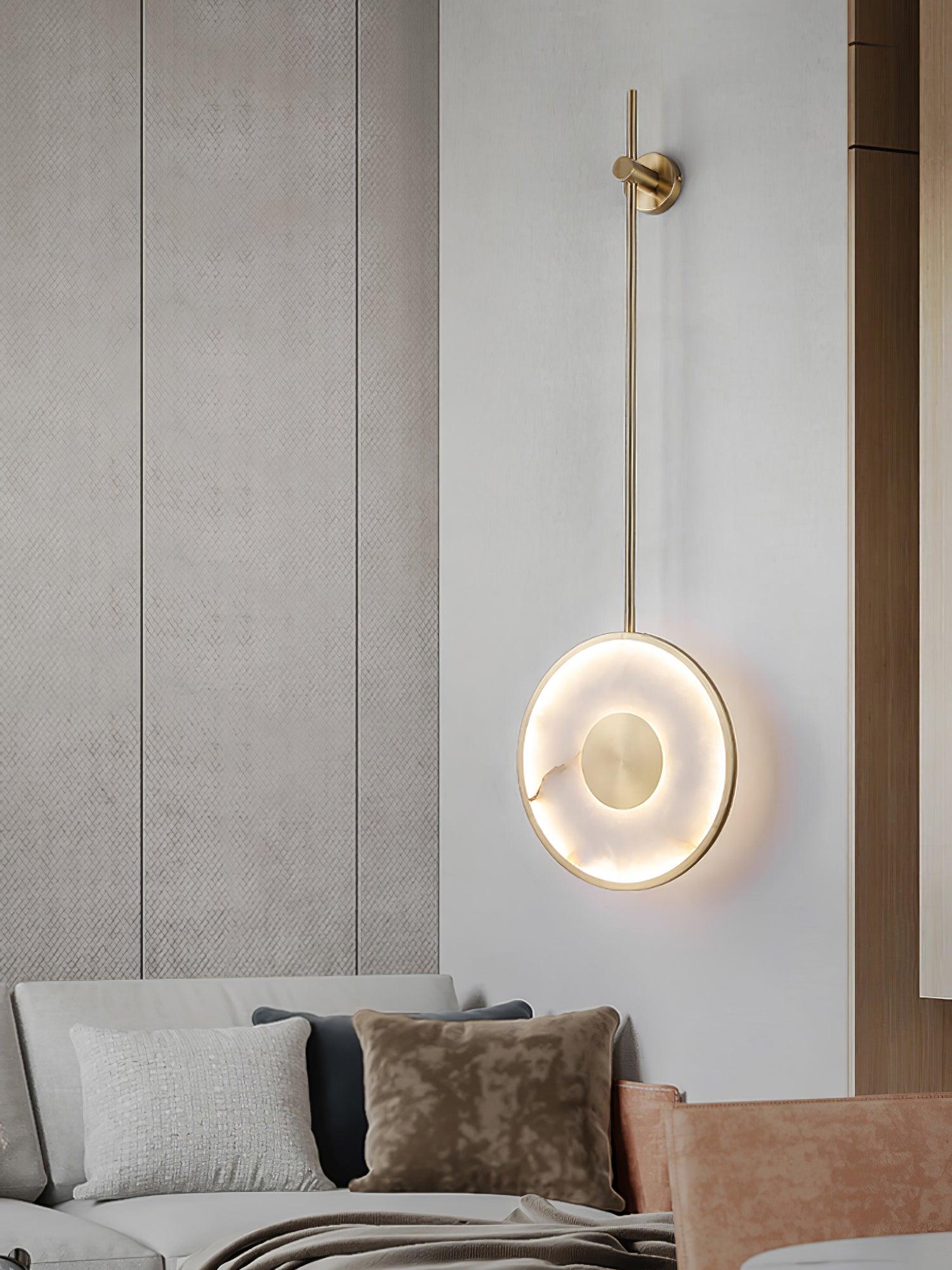 Vevelila Minimalist Alabaster Pendant Light - Neutralighting