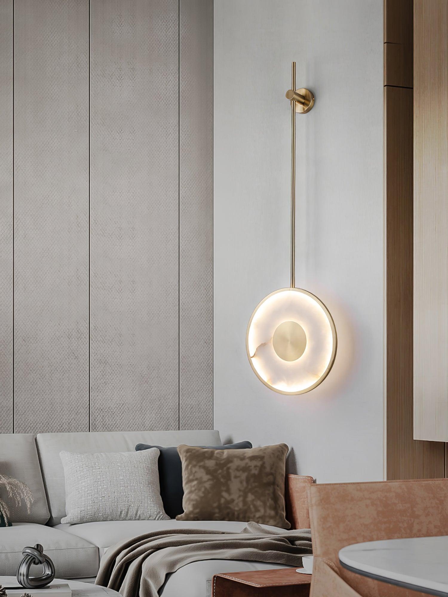 Vevelila Minimalist Alabaster Pendant Light - Neutralighting