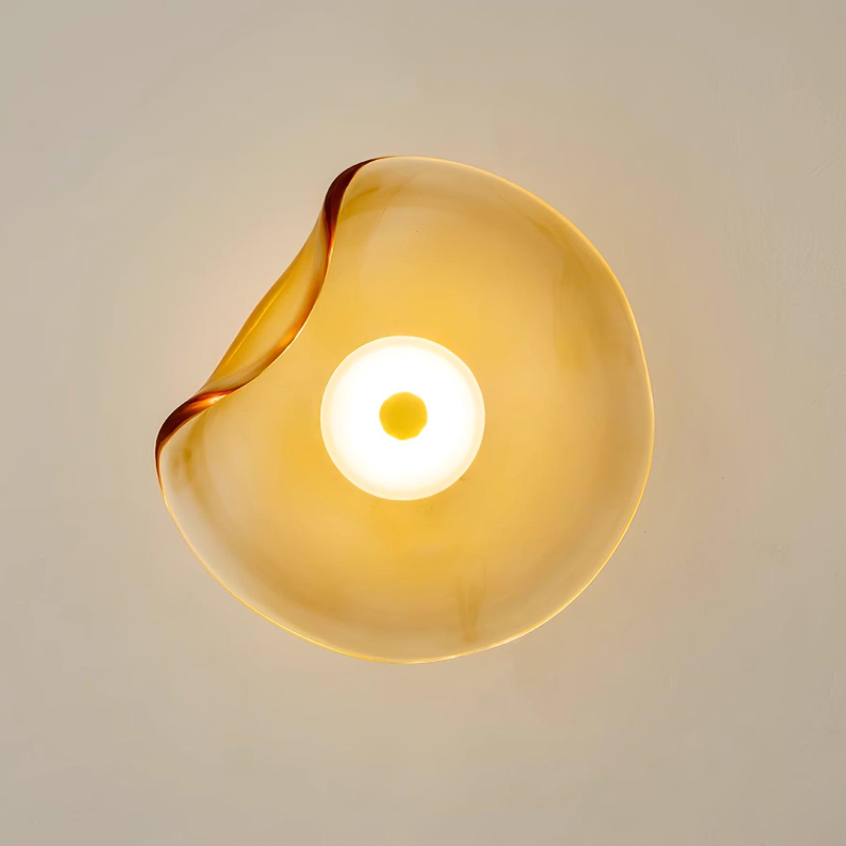 Lunara Amber Glass Ceiling Light - Letslighting