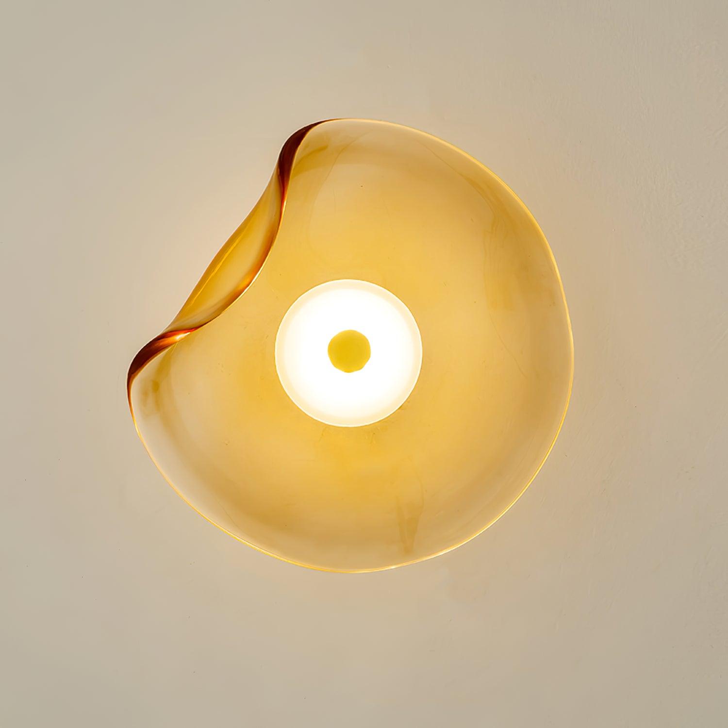 Lunara Amber Glass Ceiling Light - Letslighting