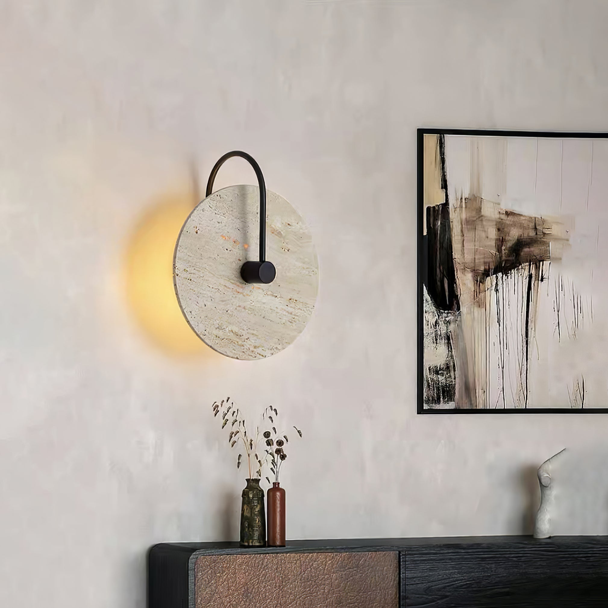 Kara Travertine Wall Light - Neutralighting
