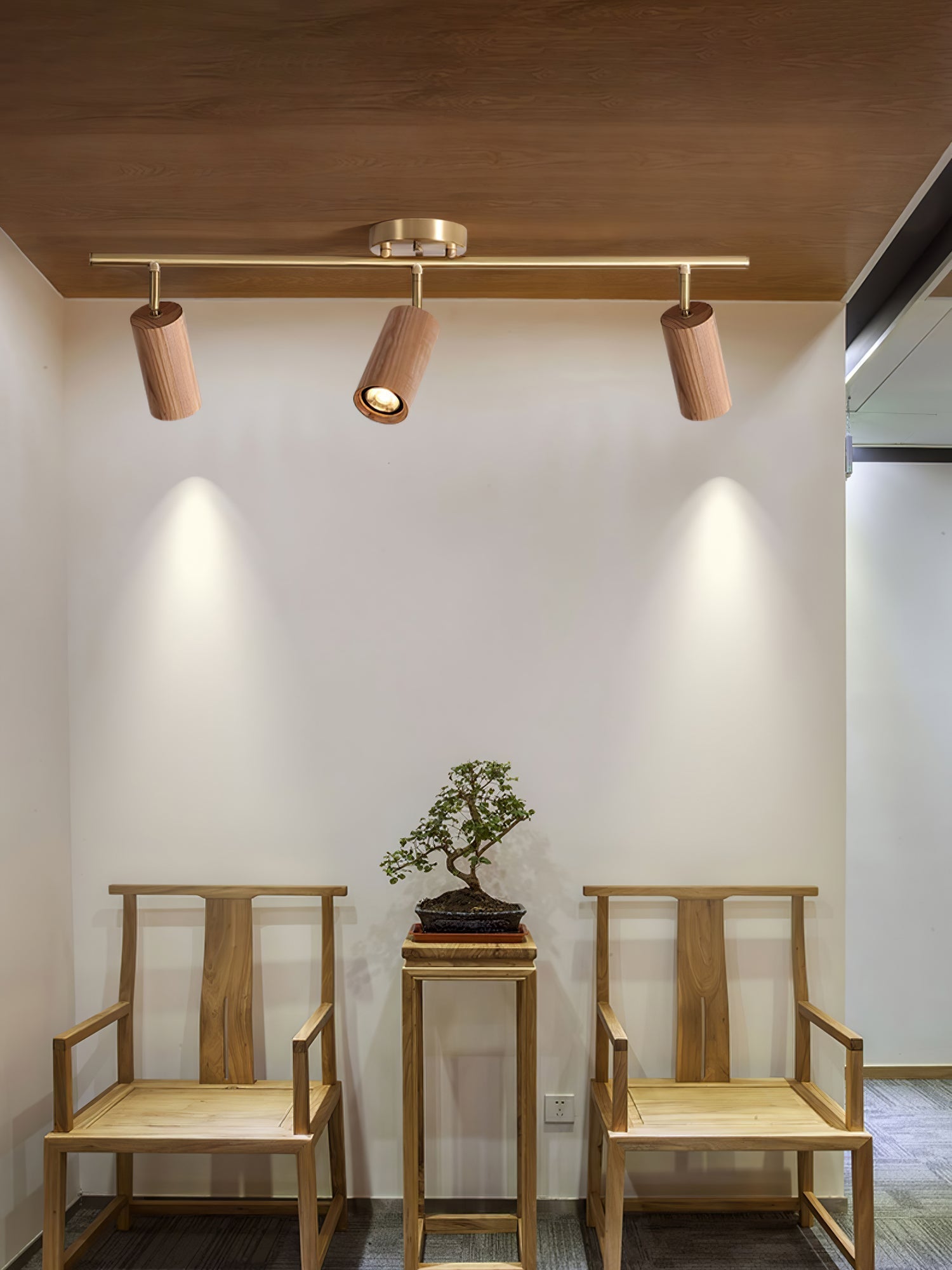 Usolila Modern Minimalist Wood Ceiling Light-Letslighting