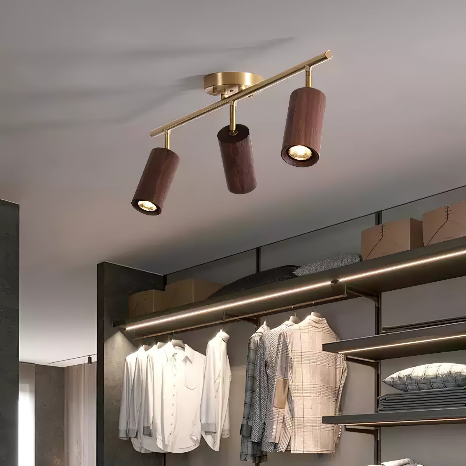Usolila Modern Minimalist Wood Ceiling Light-Letslighting