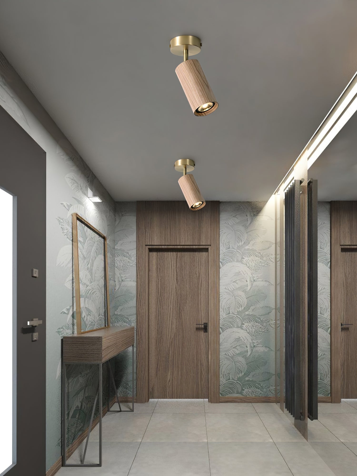 Usolila Modern Minimalist Wood Ceiling Light-Letslighting