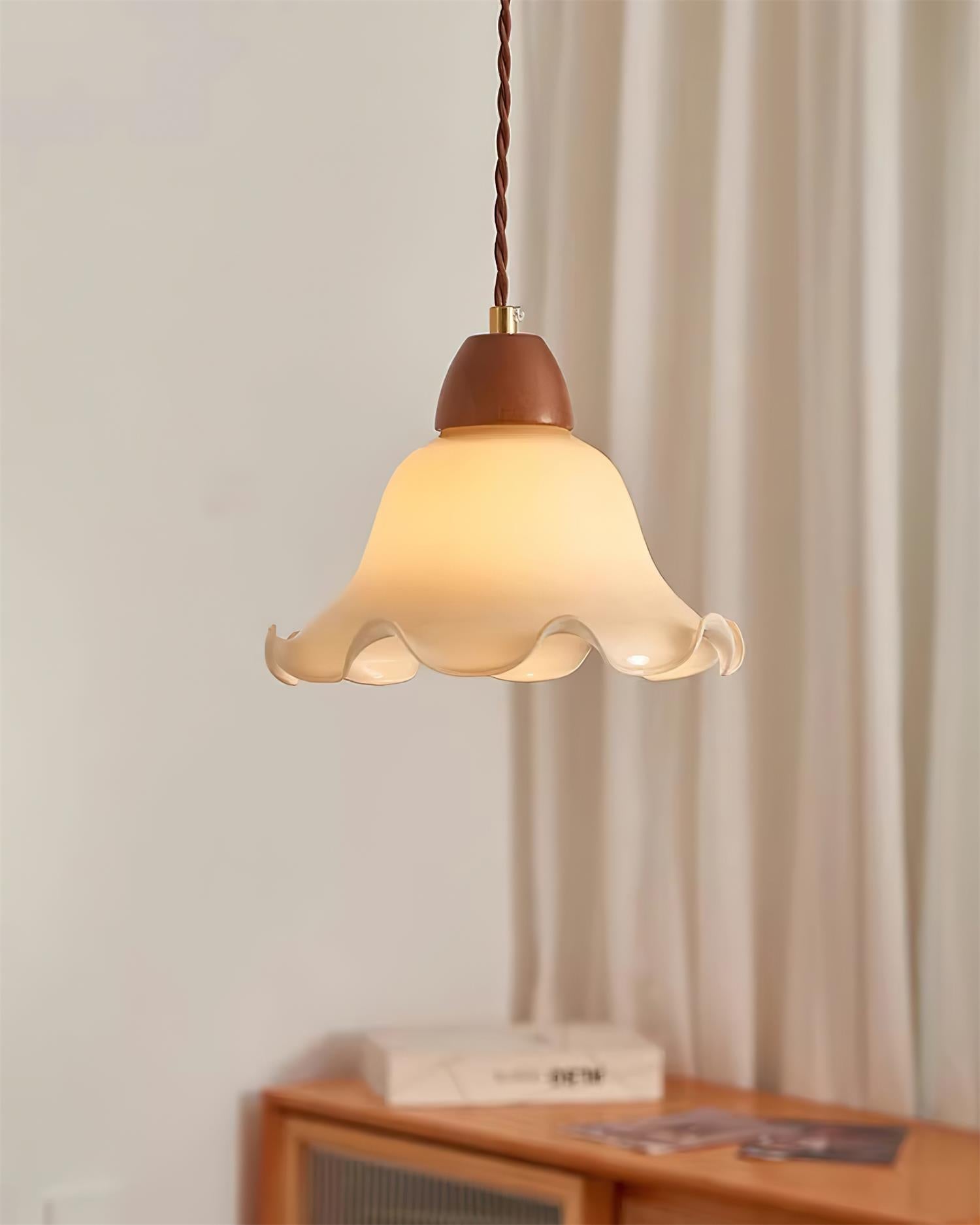 Glyna Pendelleuchte Vintage Gewelltes Glas-Letslighting