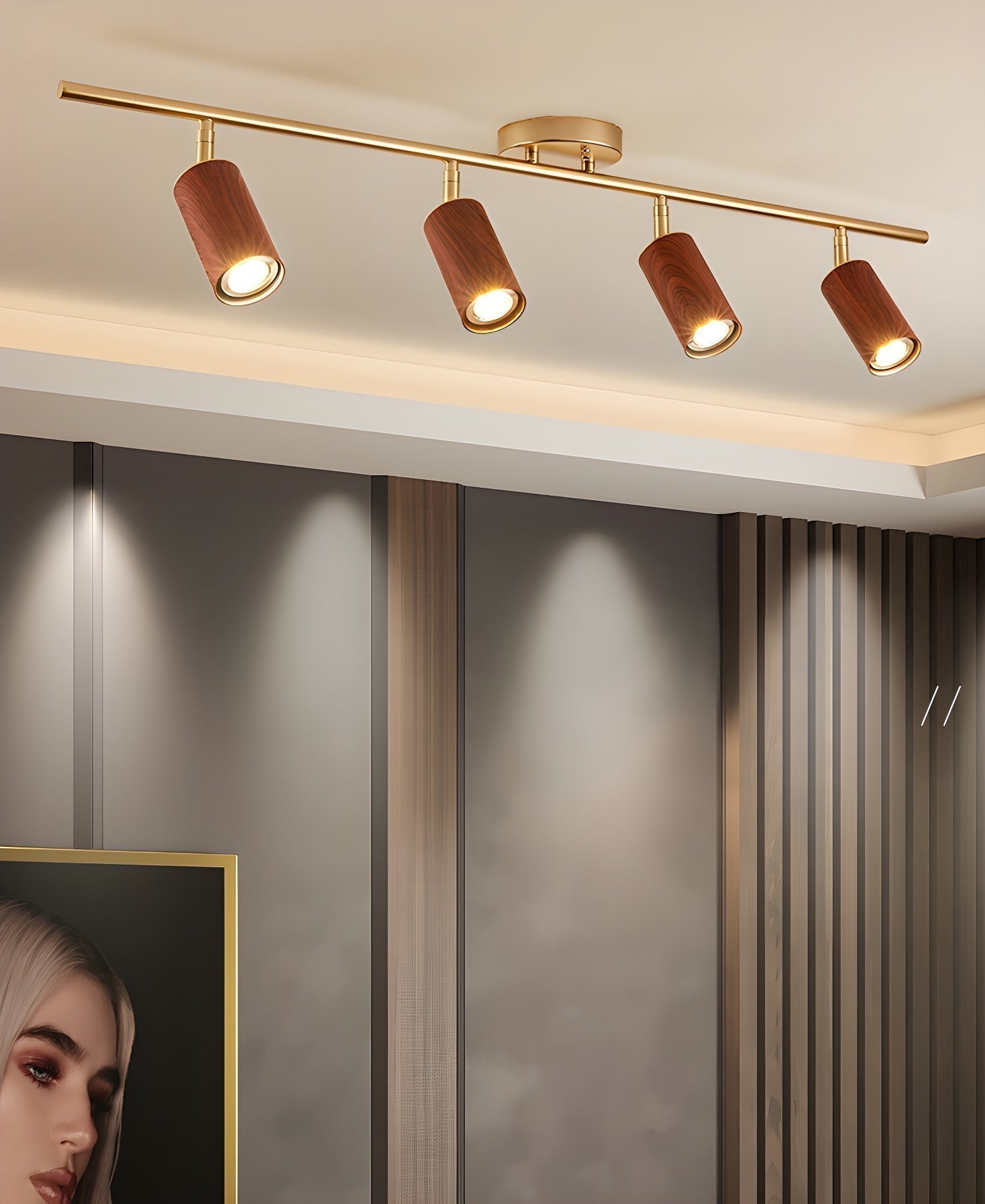 Usolila Modern Minimalist Wood Ceiling Light-Letslighting