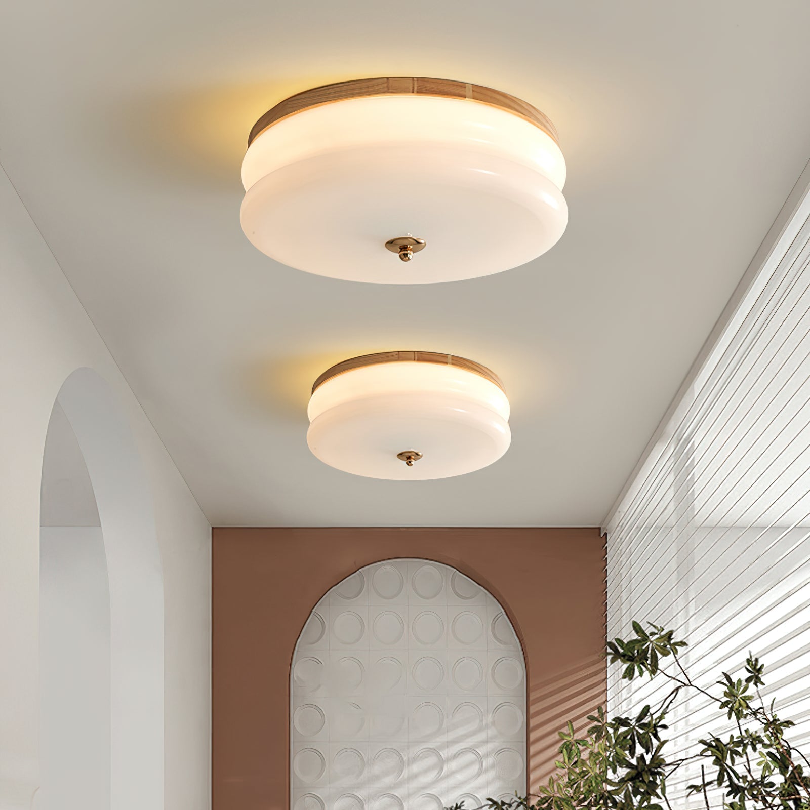 Piper Minimalistische Deckenleuchte aus Glas-Letslighting