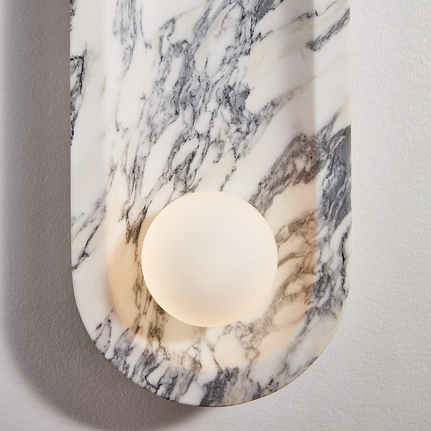 Alsolarae Modern Minimalist Marble Glass Wall Lamp - Letslighting