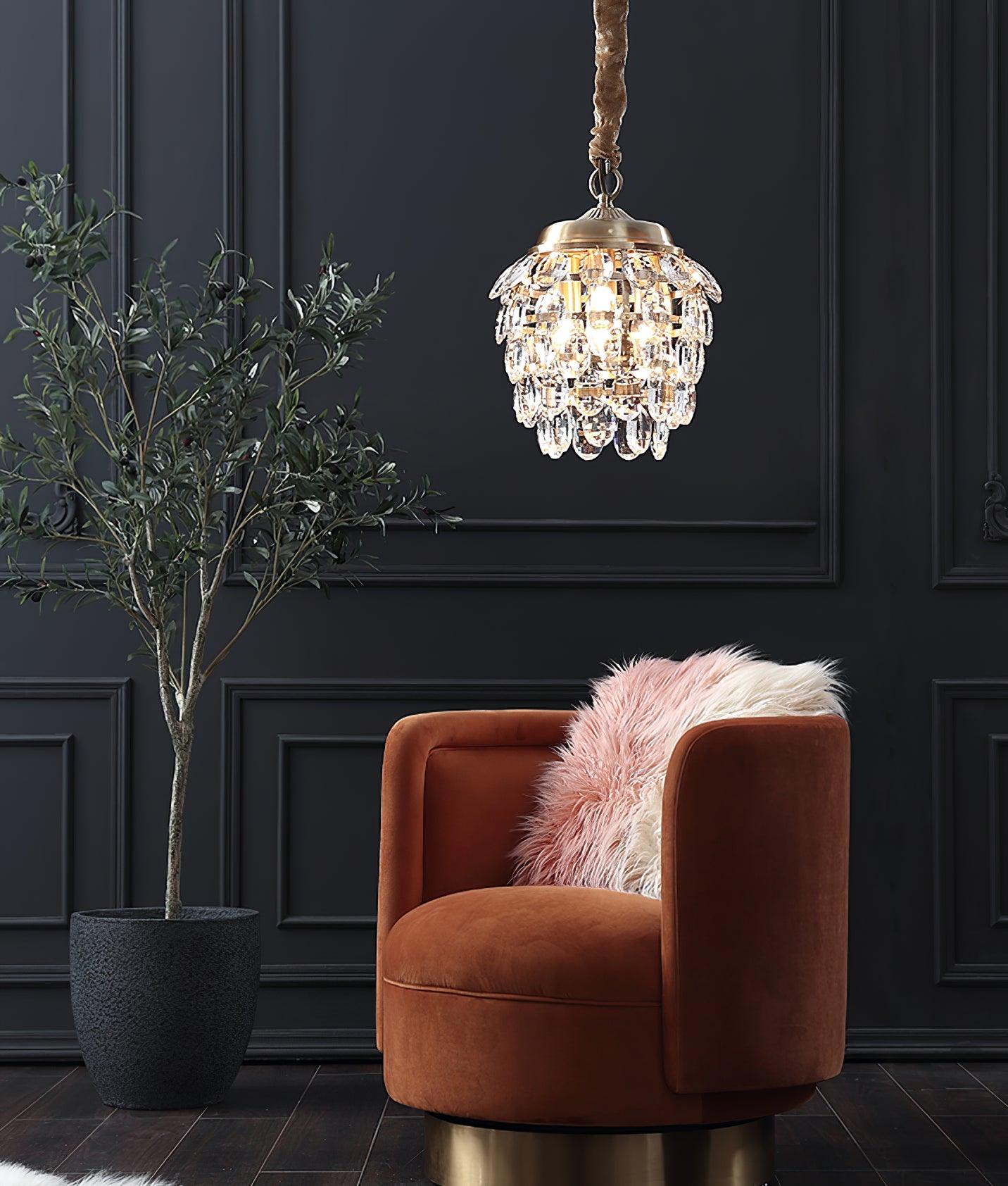 Roxanne Crystal Pendant Light - Blowlighting