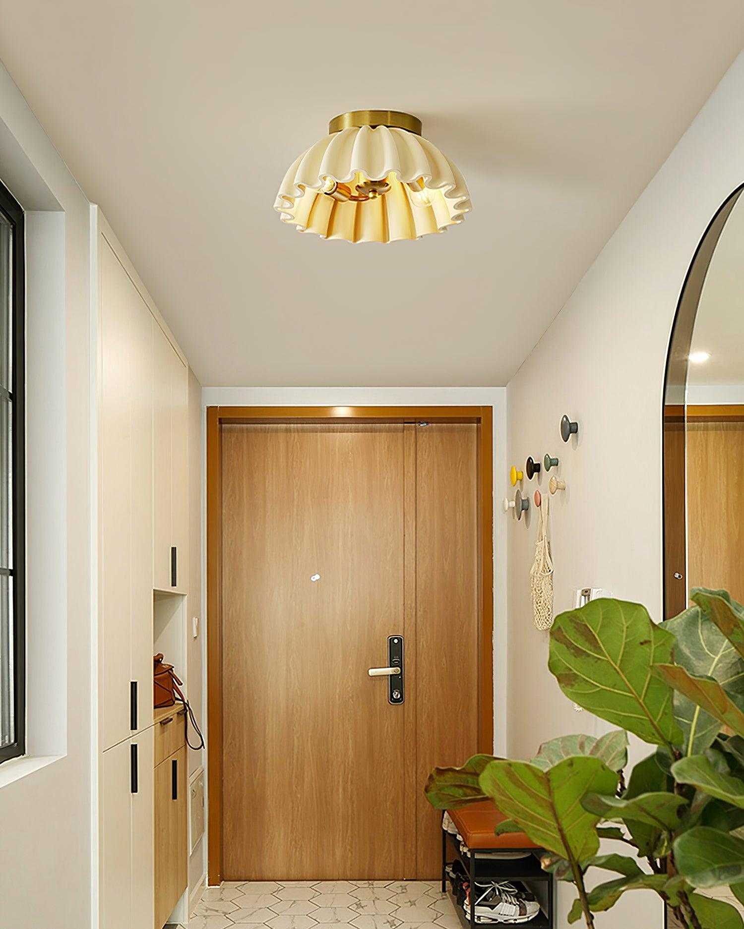Deckenleuchte HDPE Rüsche Baldachin Metall Körper Modern Minimalistisch-Letslighting