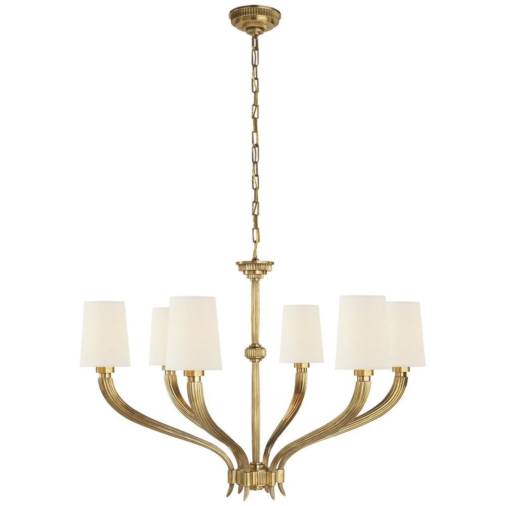 Olnoran Industrieller Vintage Kronleuchter aus Schilfgewebe-Letslighting