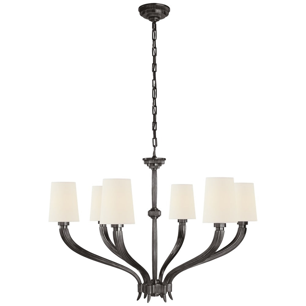 Olnoran Industrieller Vintage Kronleuchter aus Schilfgewebe-Letslighting