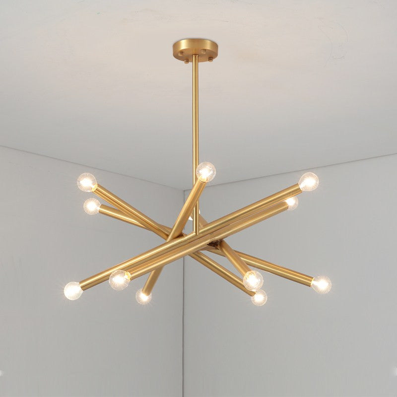 Erliren Eleganter Industrie-Kronleuchter aus Messing-Letslighting