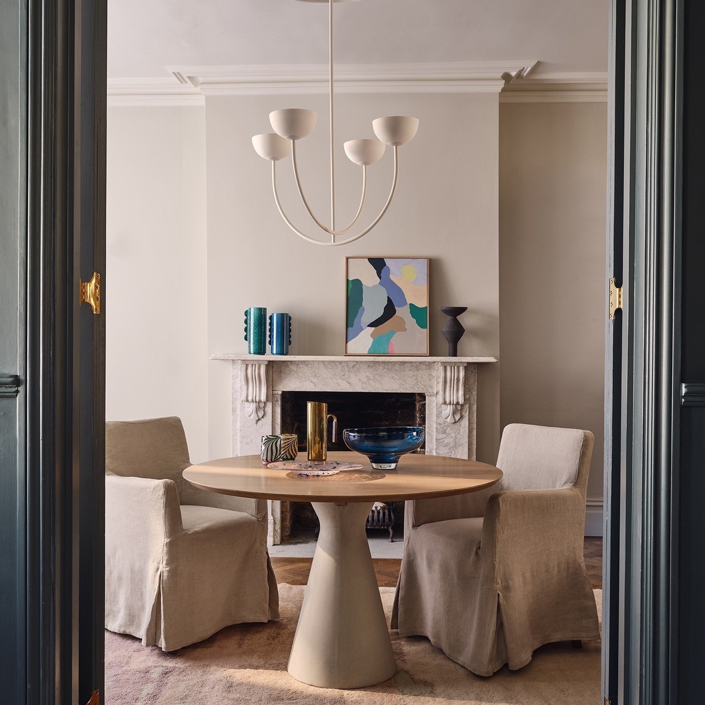 Sytala Eleganter Vintage-Keramik-Kronleuchter-Letslighting
