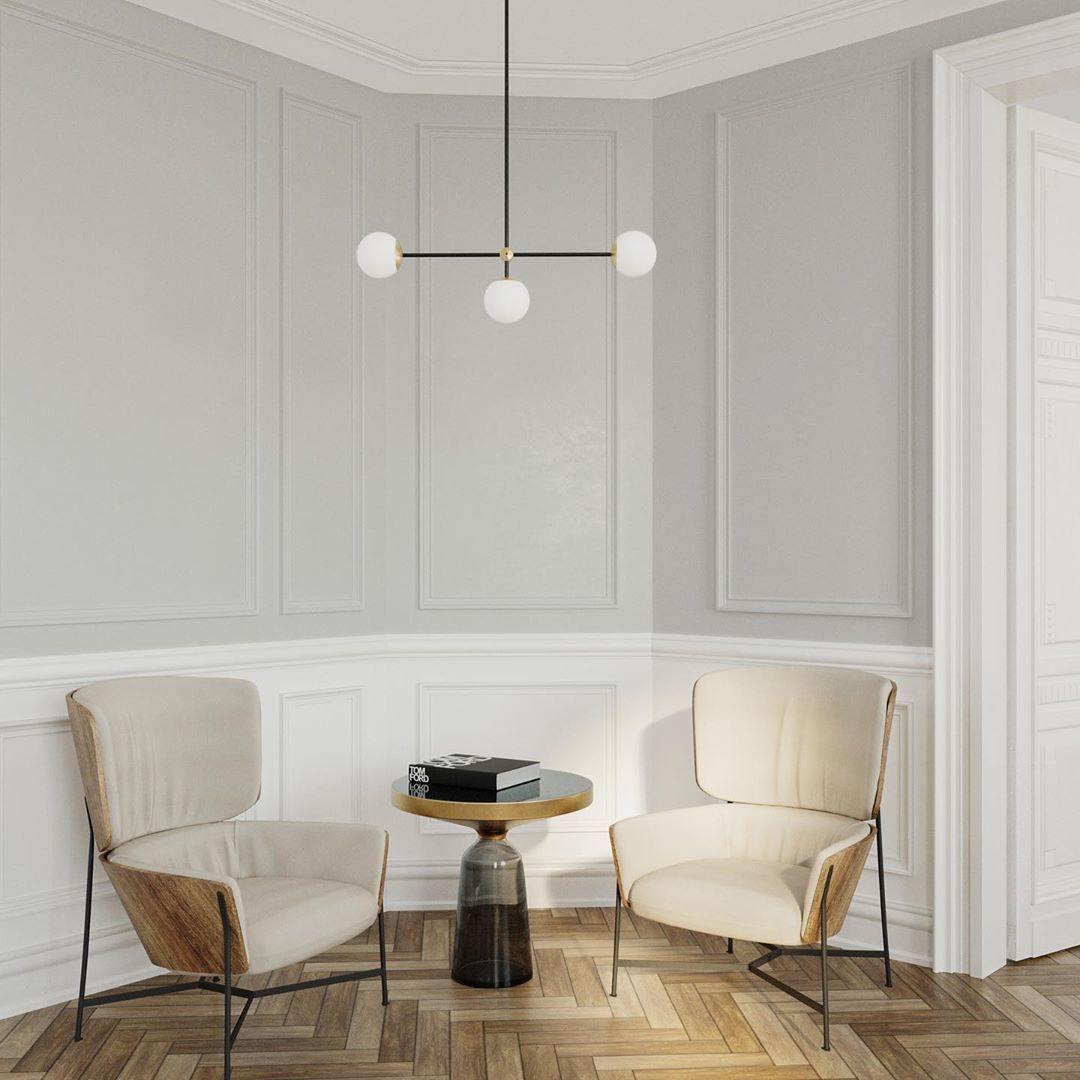 Lustra Kronleuchter SI Messing Glas Globus-Letslighting