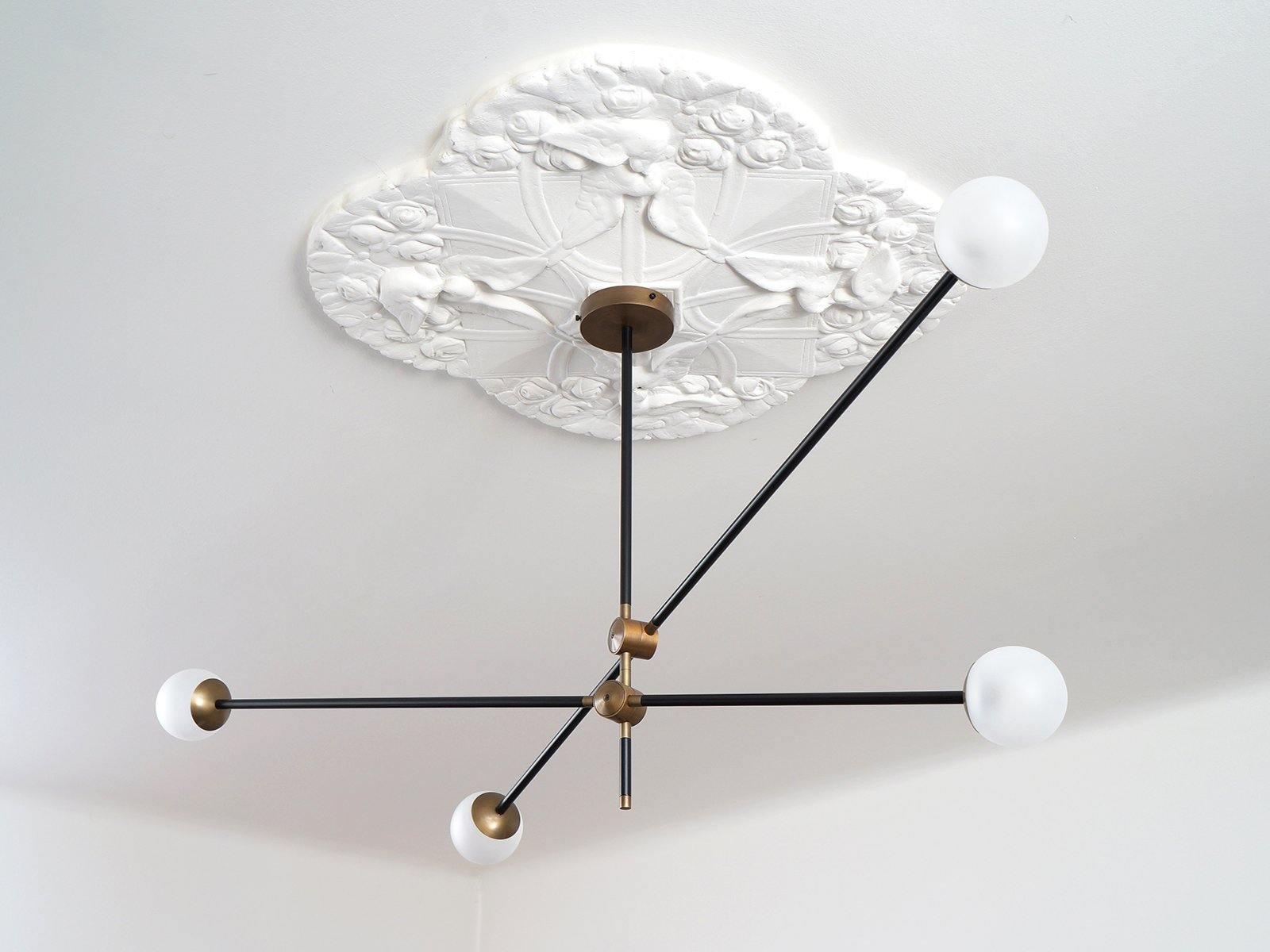 Lustra Kronleuchter SI Messing Glas Globus-Letslighting